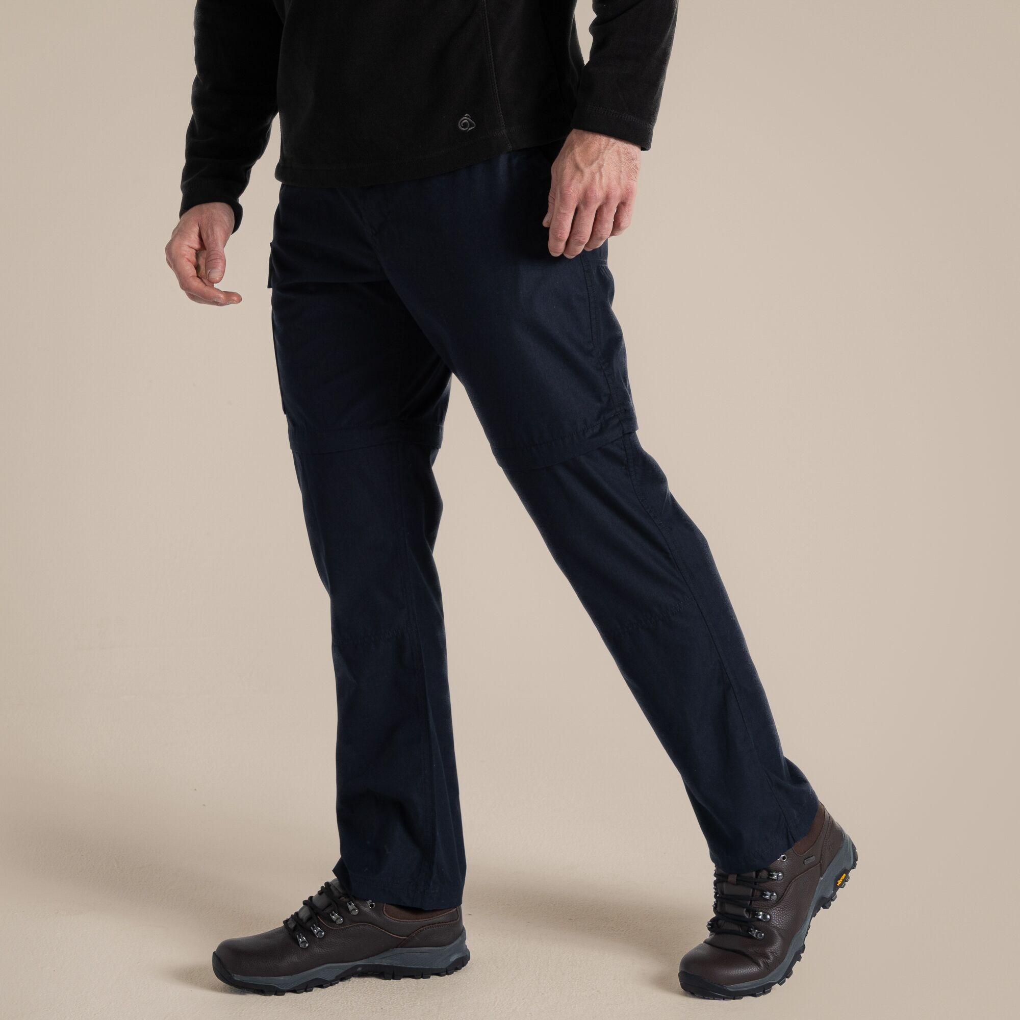 Craghoppers Expert Men's Kiwi Tailored Convertible Trousers - Navy Small