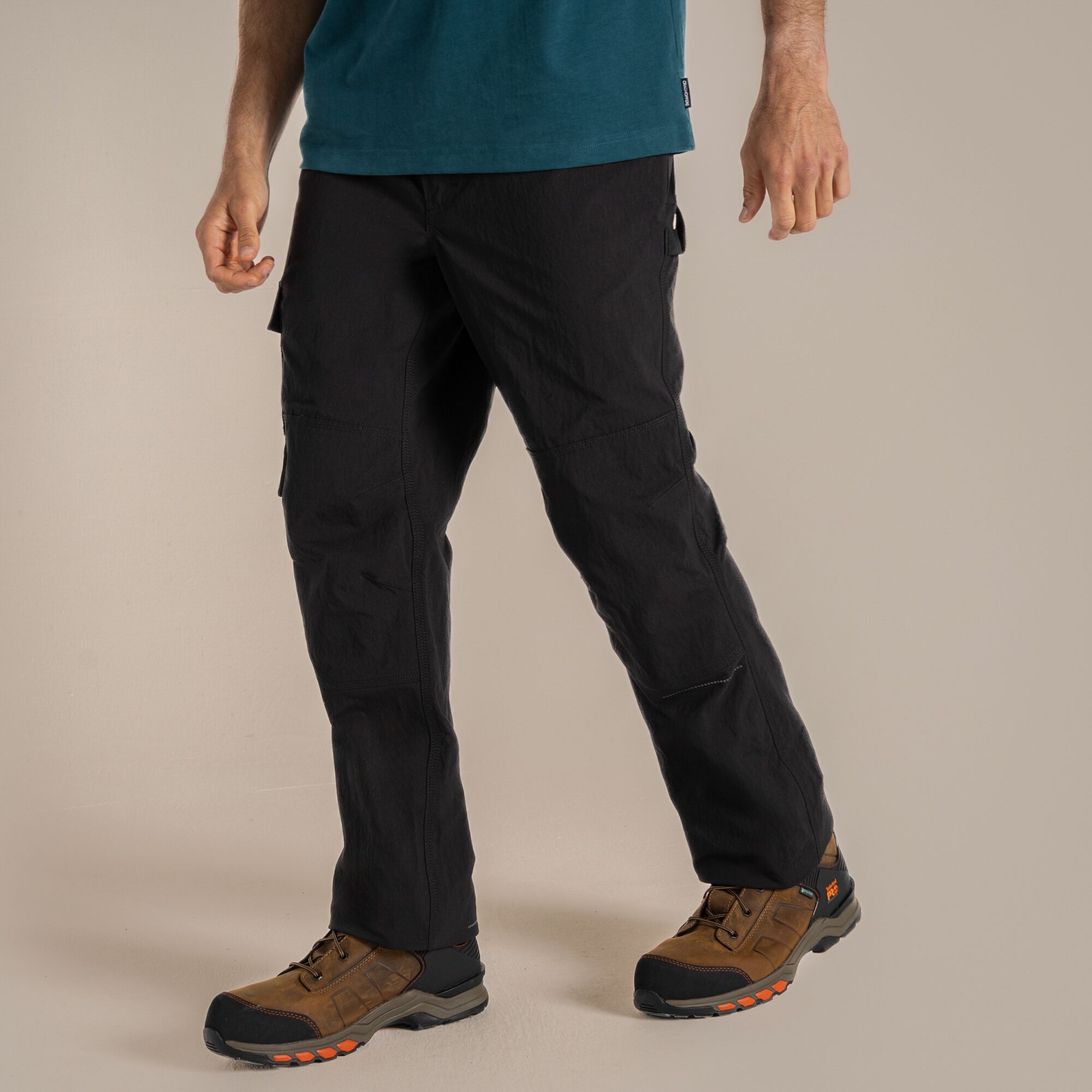 Craghoppers Bedale Stretch Cargo Workwear Trousers - Black 38R