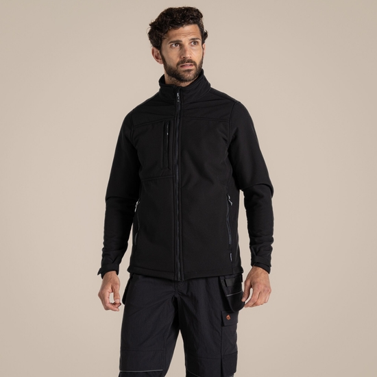 Craghoppers Whitby Softshell Workwear Jacket Black
