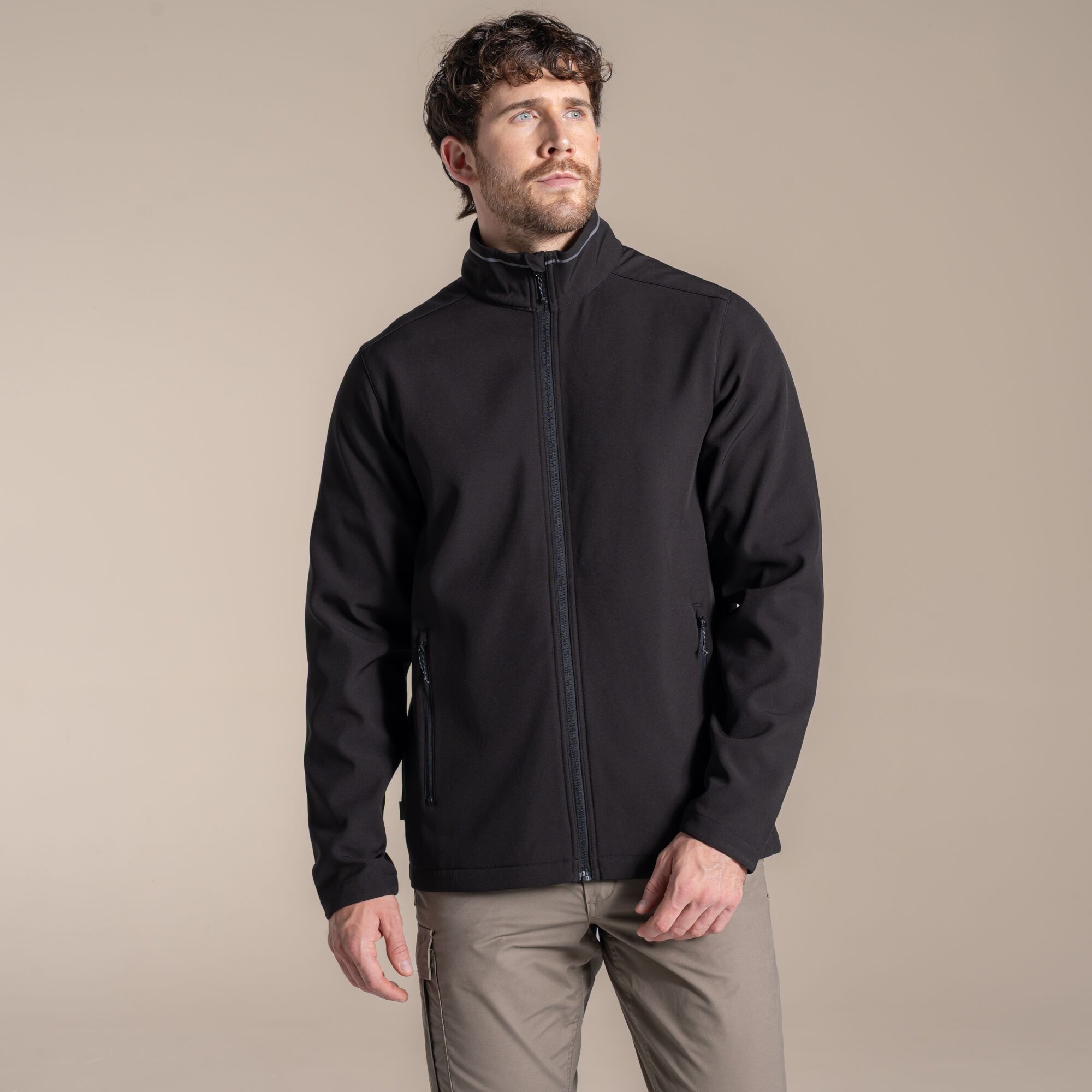 Craghoppers Men's Expert Basecamp Ii Softshell Jacket - Black Small