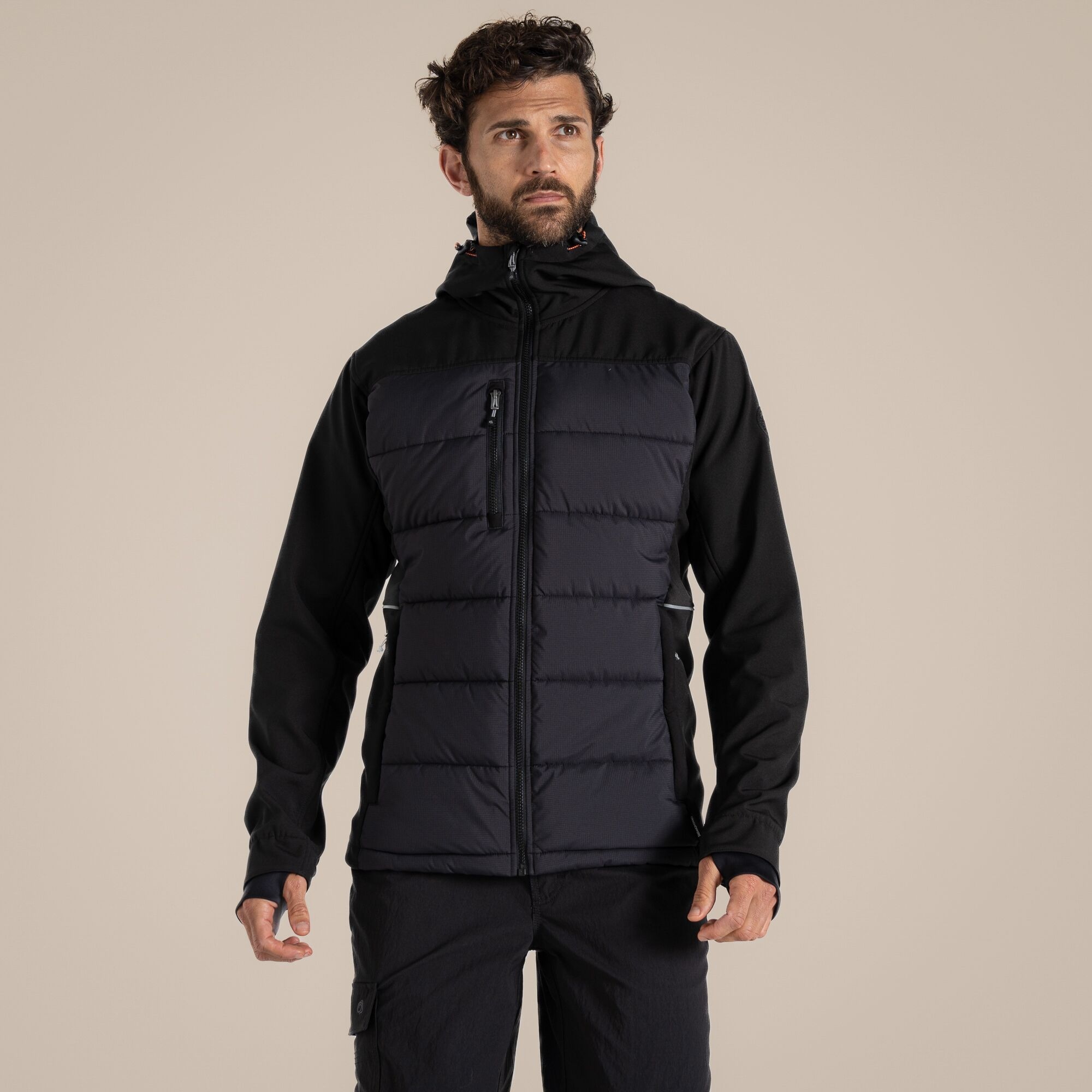 Craghoppers Castleford Hybrid Workwear Jacket - Black Xxl