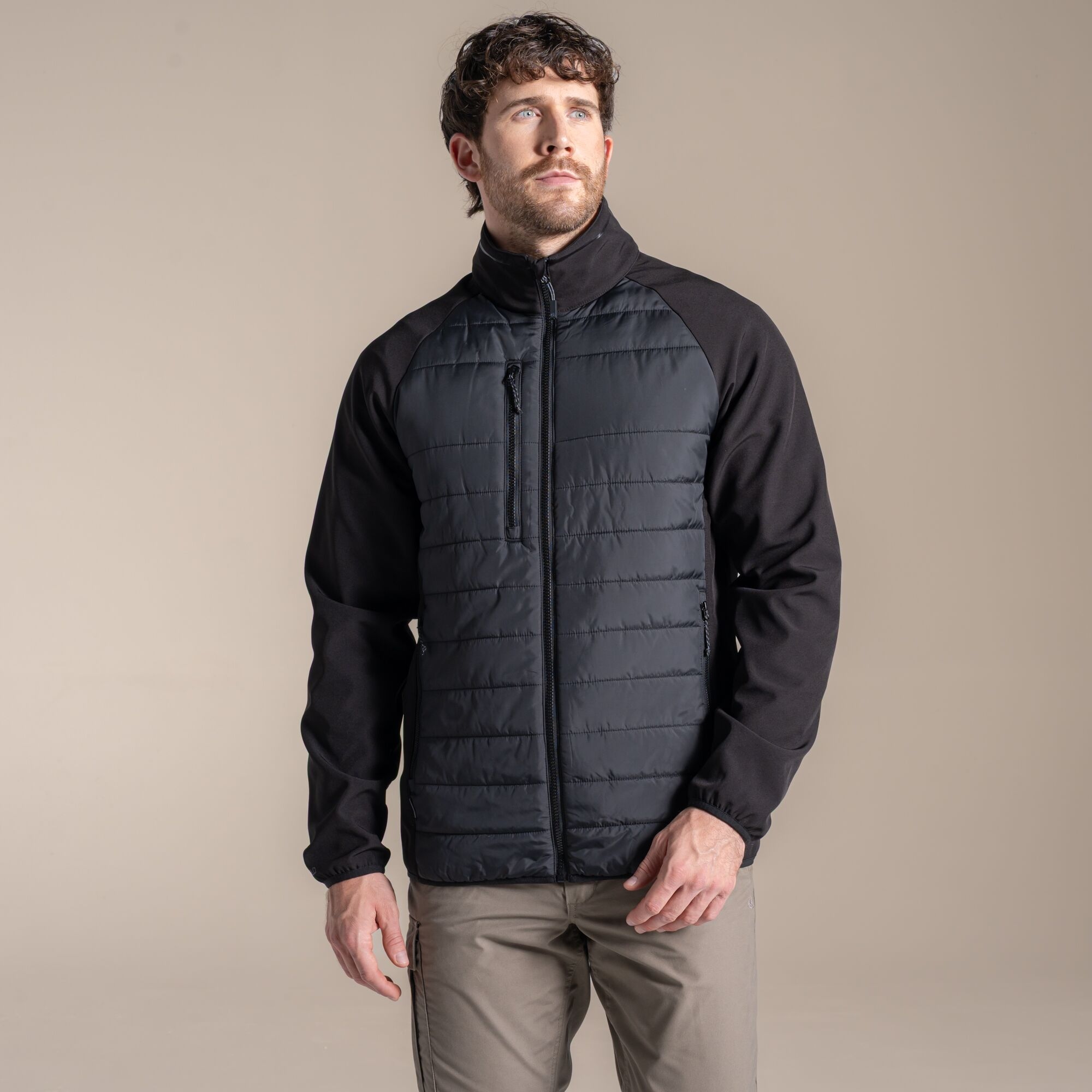 Craghoppers Men's Expert Compresslite Hybrid Jacket - Black Medium