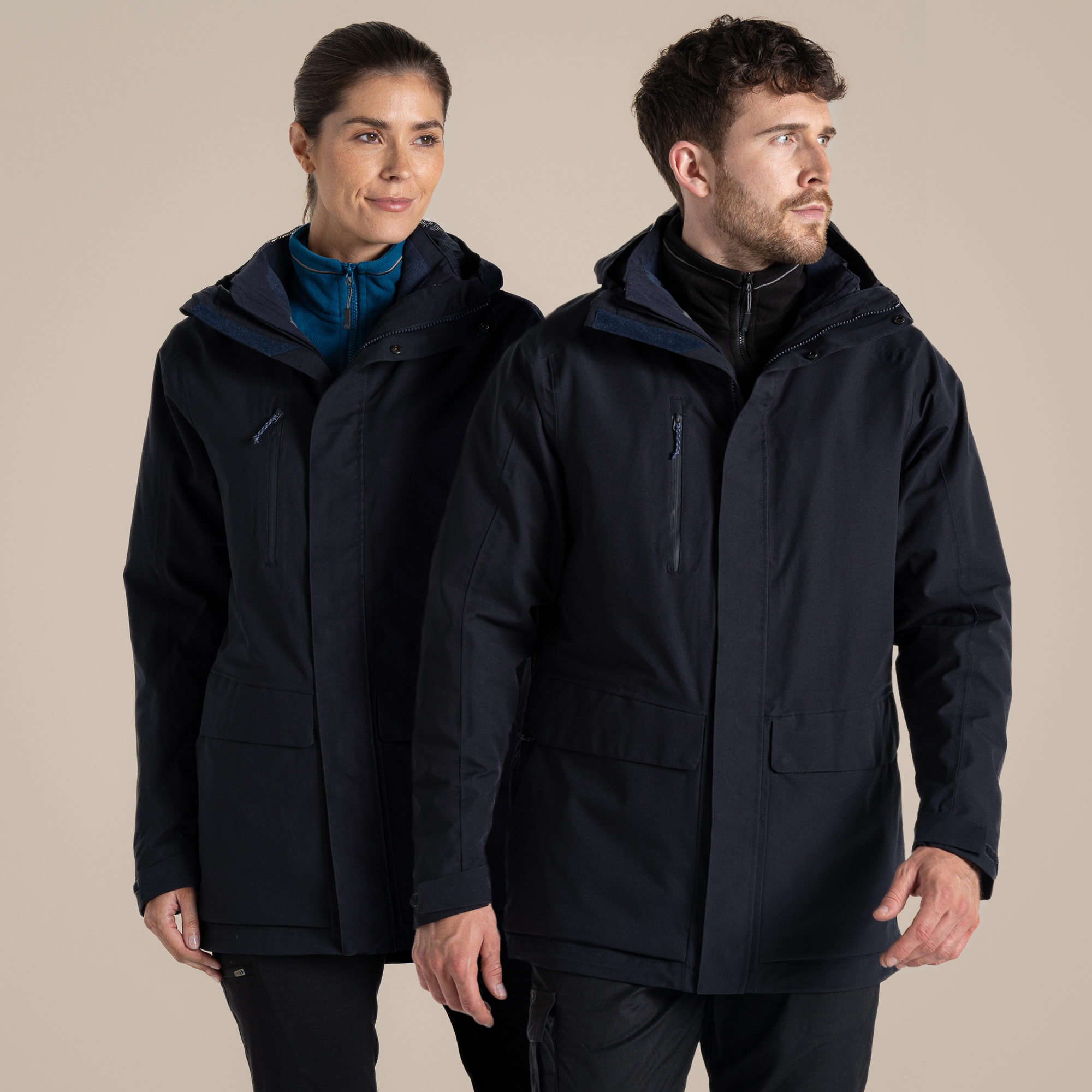 Craghoppers Expert Kiwi Pro Stretch 3In1 Jacket Size: Xxxl Unisex Navy