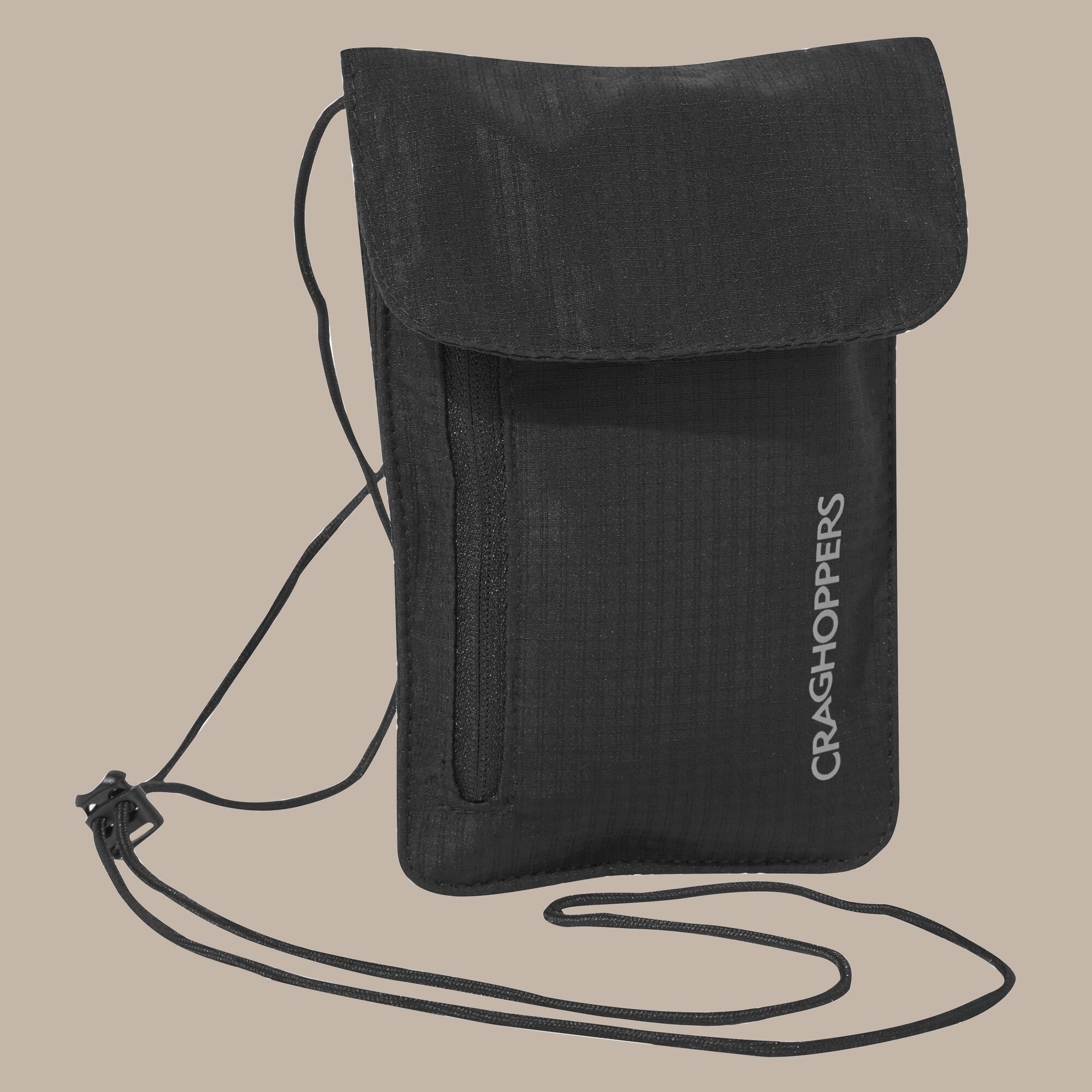 Craghoppers Neck Pouch - Black Single
