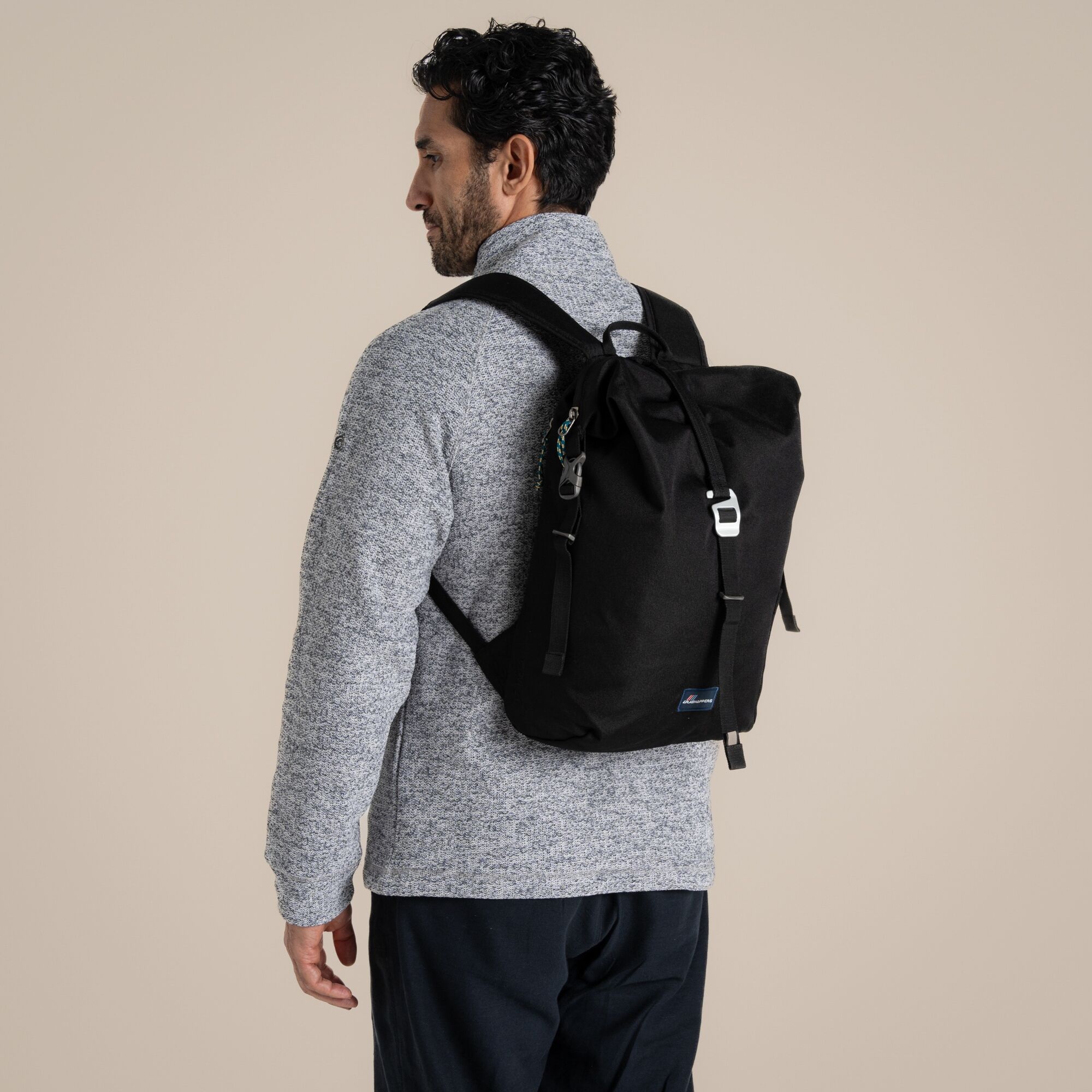 Craghoppers 16L Kiwi Classic Rolltop Backpack Ii - Black Single