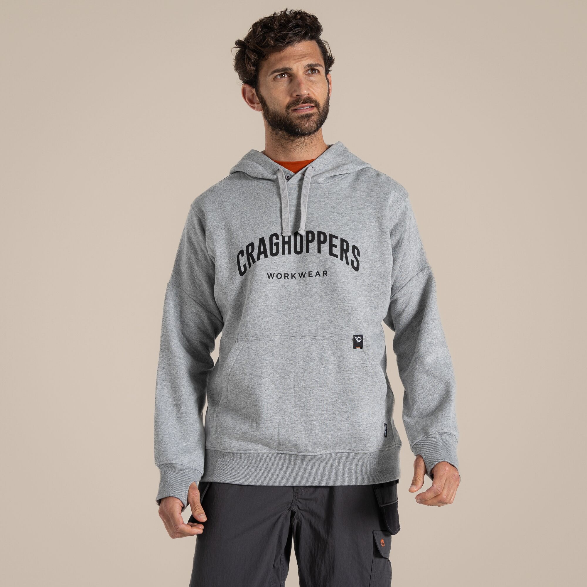 Craghoppers Oulston Workwear Hoodie Soft Grey Marl