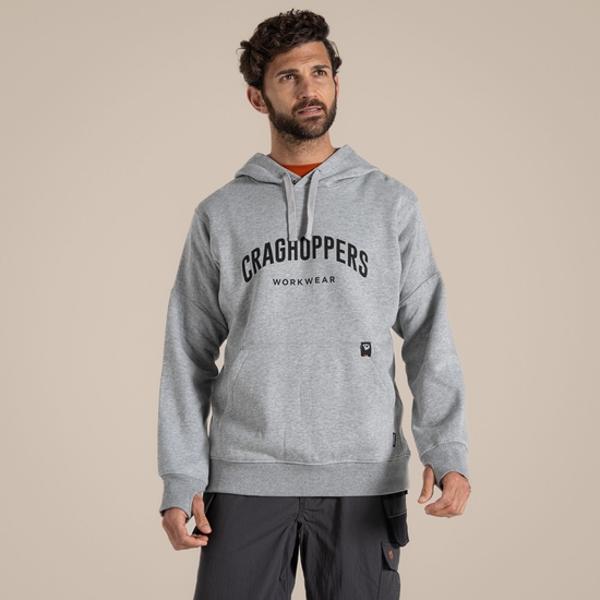 Craghoppers Oulston Workwear Hoodie Soft Grey Marl