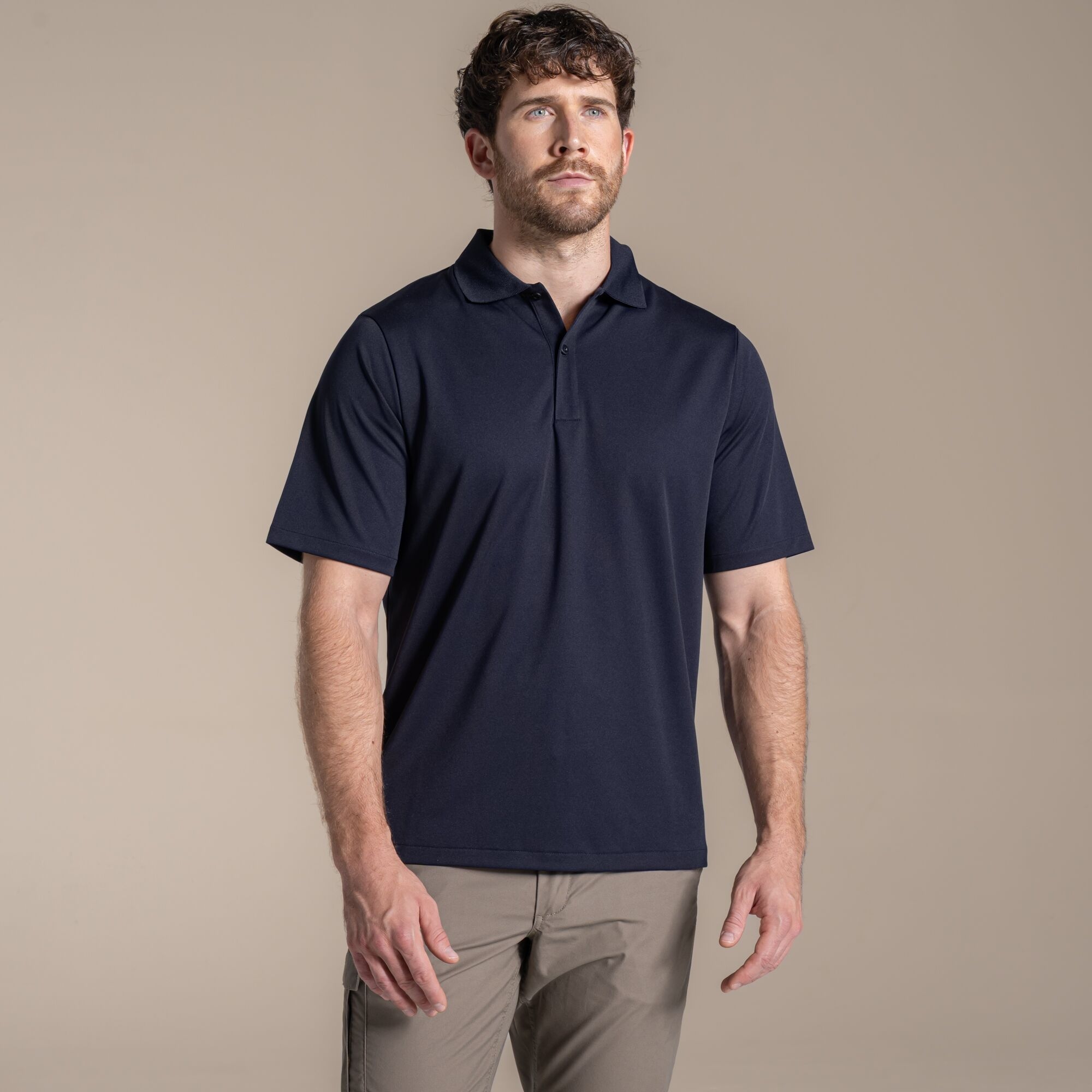 Craghoppers Men's Expert Basecamp Wicking Polo Top - Navy Large