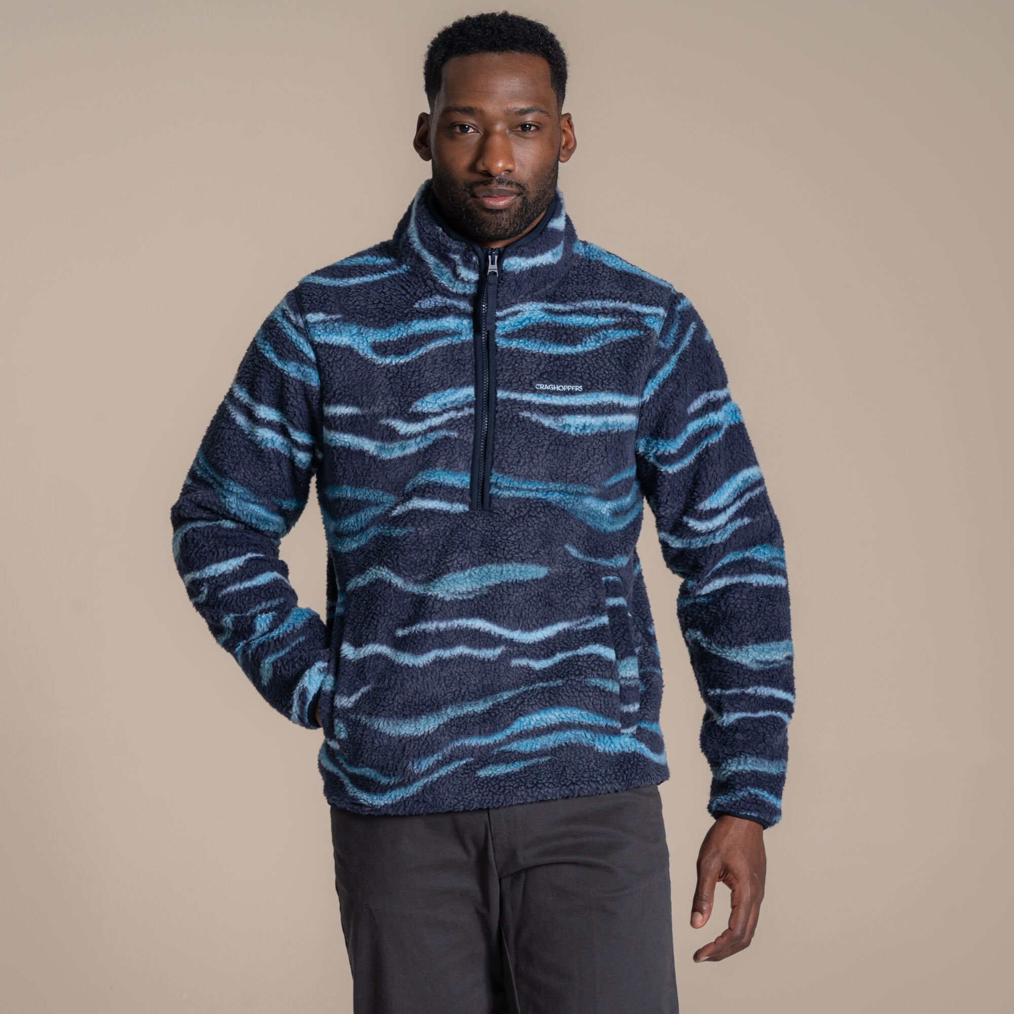 Craghoppers Men's National Trust Rawthey Fleece - Blue Xxl