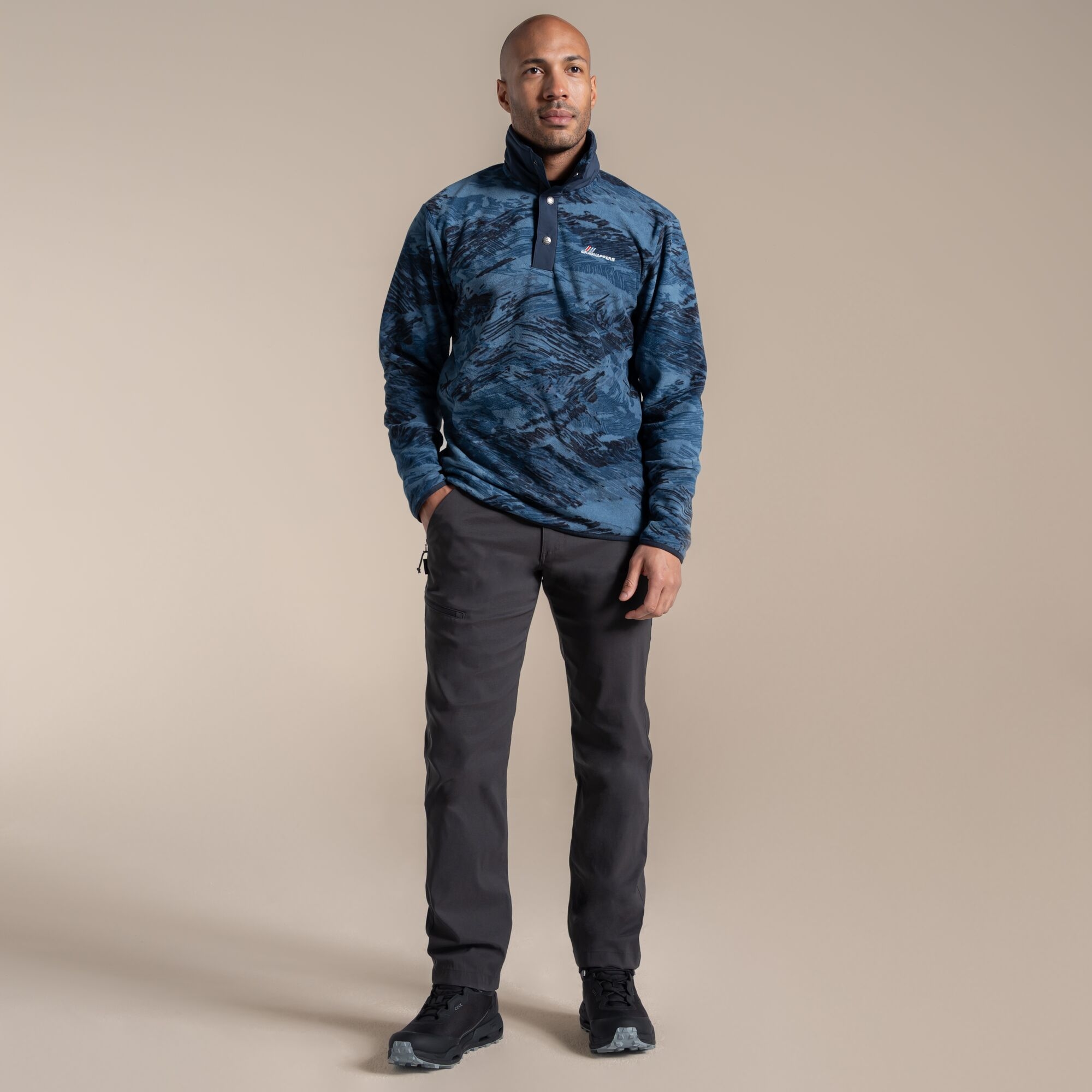 Craghoppers Men's Blue Craghopper's Dewlish Ii Overhead Fleece Size: L