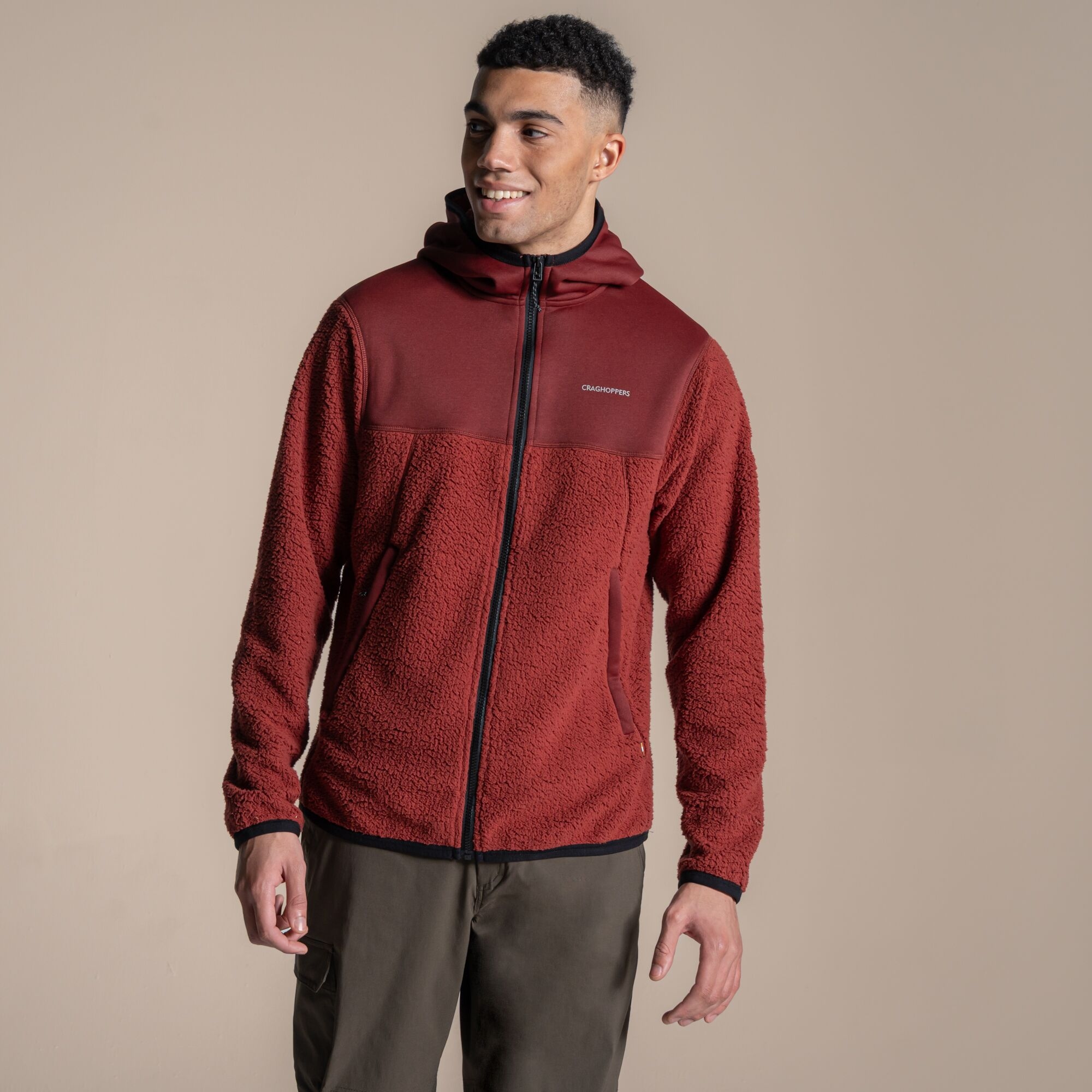 Craghoppers Men's Telesto Hooded Jacket - Red Xxl