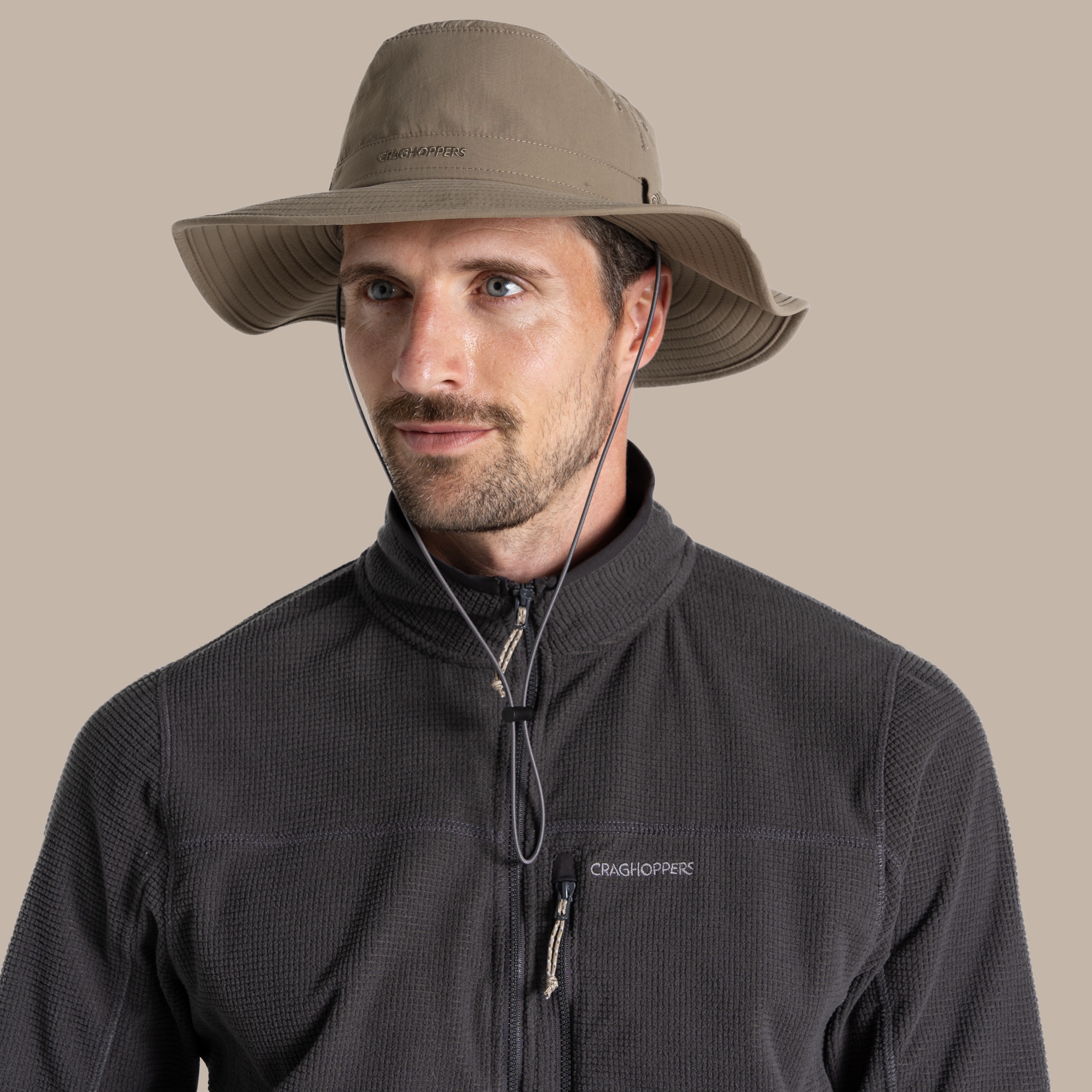 Craghoppers Men's Nosilife Outback Hat Ii Size: S/M Unisex Beige