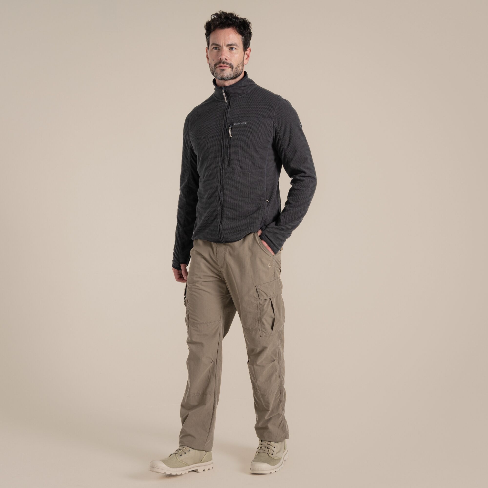 Craghoppers Men's Nosilife Cargo Trousers Iii - Beige Large