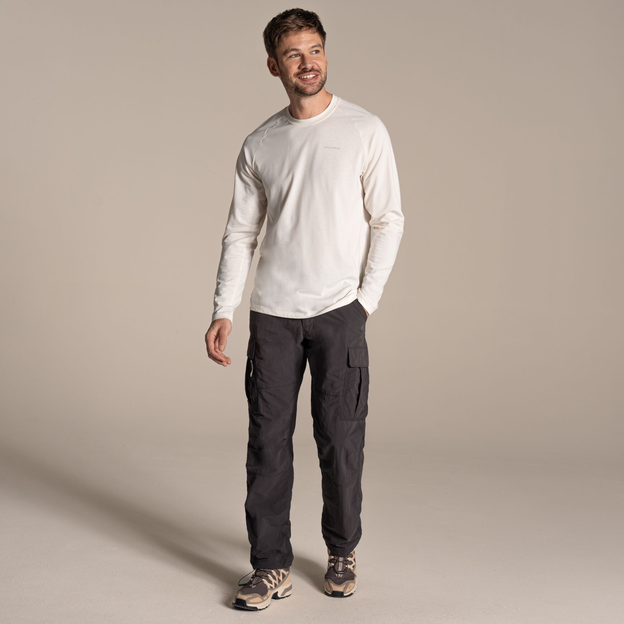Craghoppers Men's Nosilife Cargo Trousers Iii - Black 44R