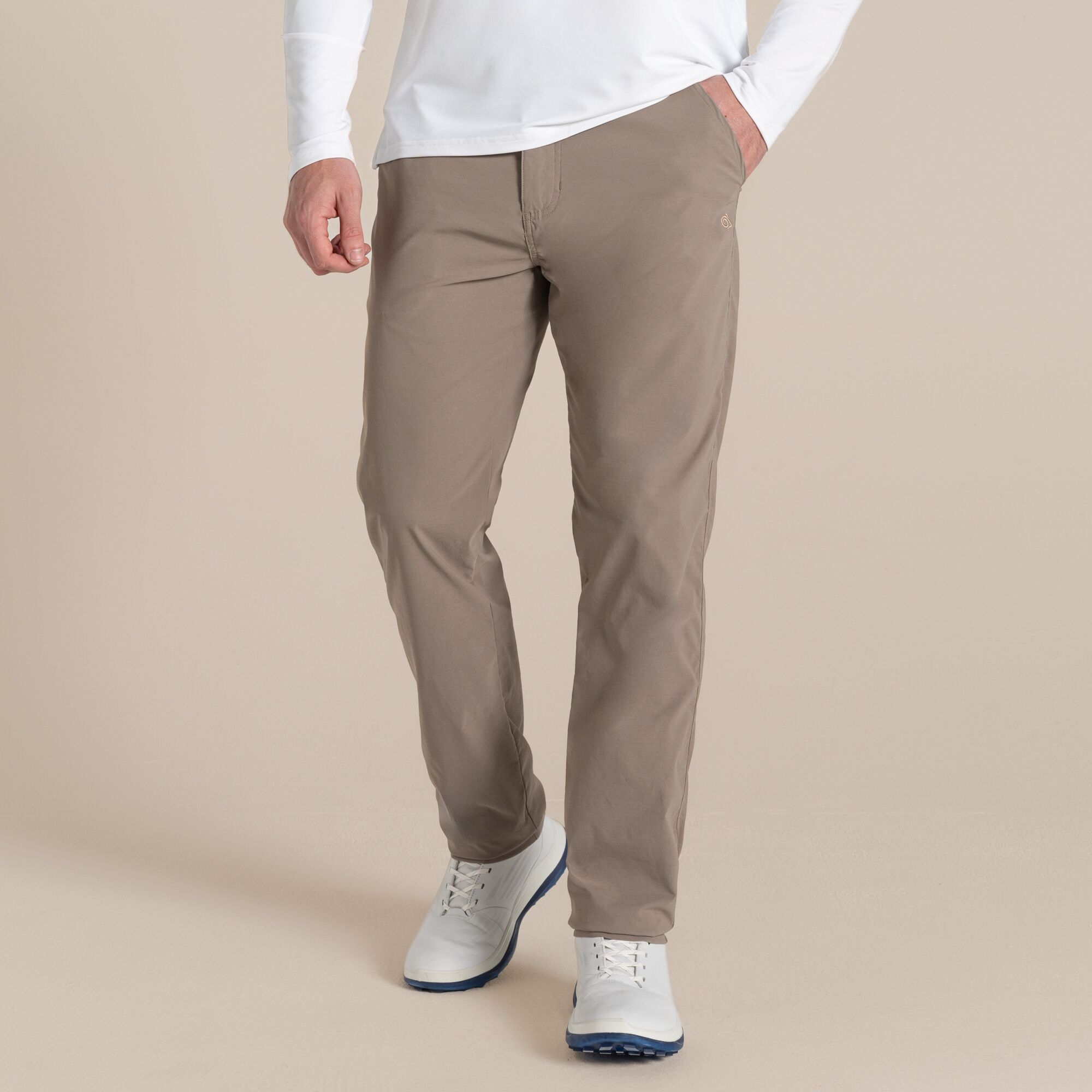 Craghoppers Nosilife Santos Trousers Ii Size: 44R Men's Beige