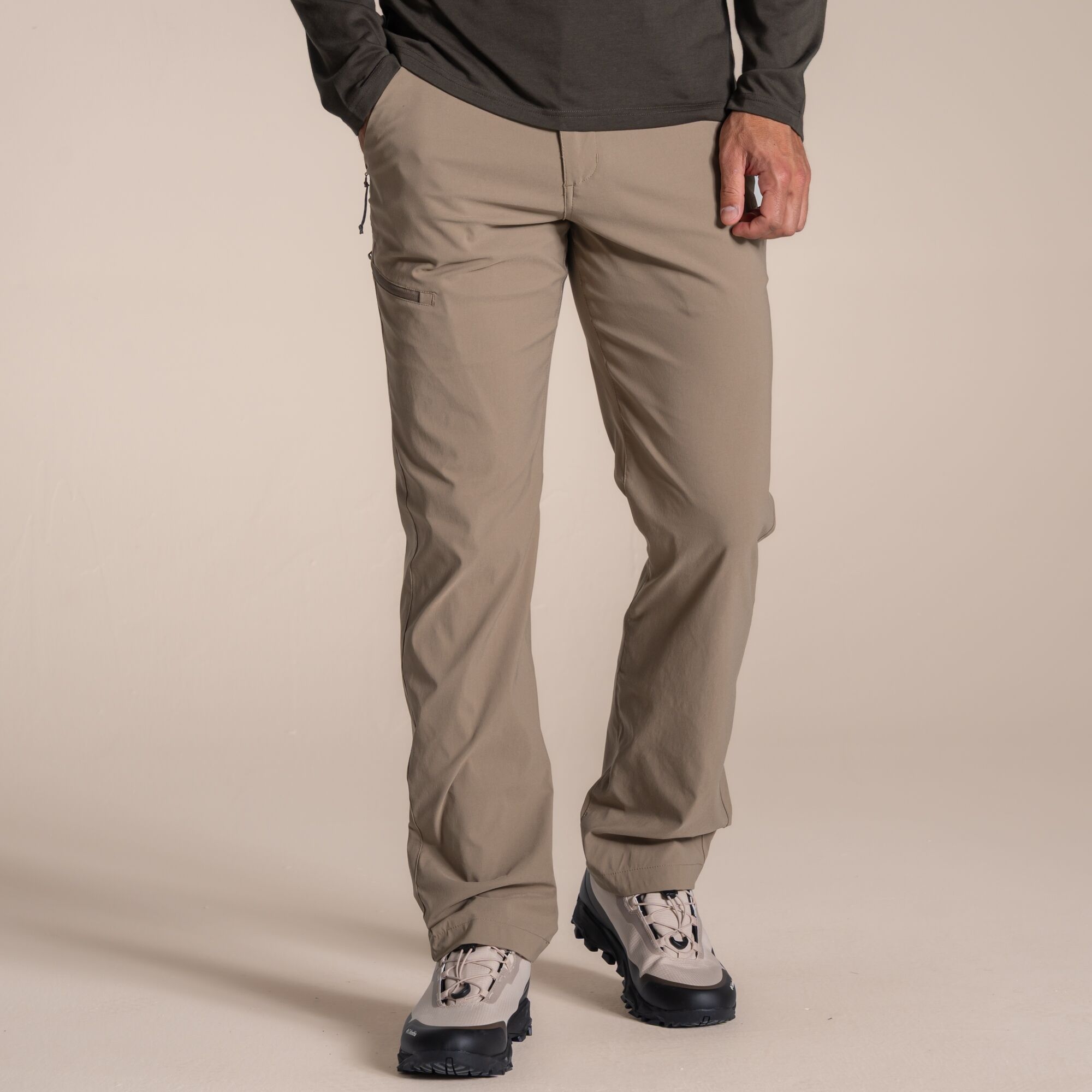 Craghoppers Men's Beige Kiwi Pro Iii Trousers Size: 32S - Image 3