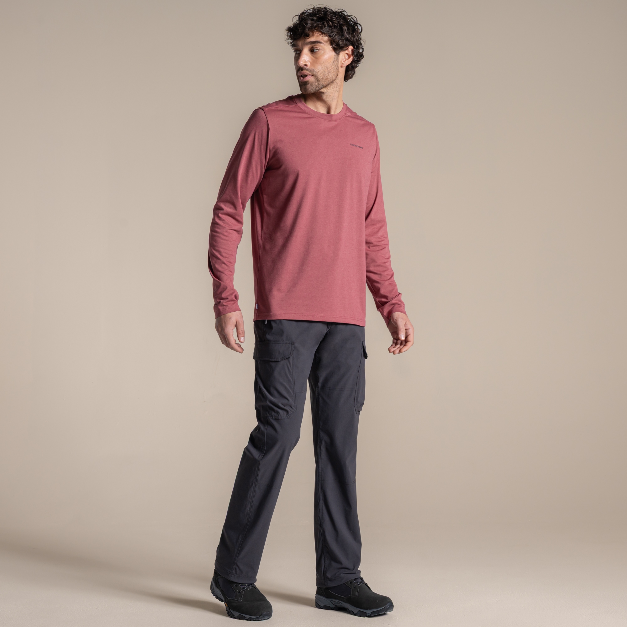 Craghoppers Men's Nosilife Rif Stretch Cargo Trousers - Grey 42R