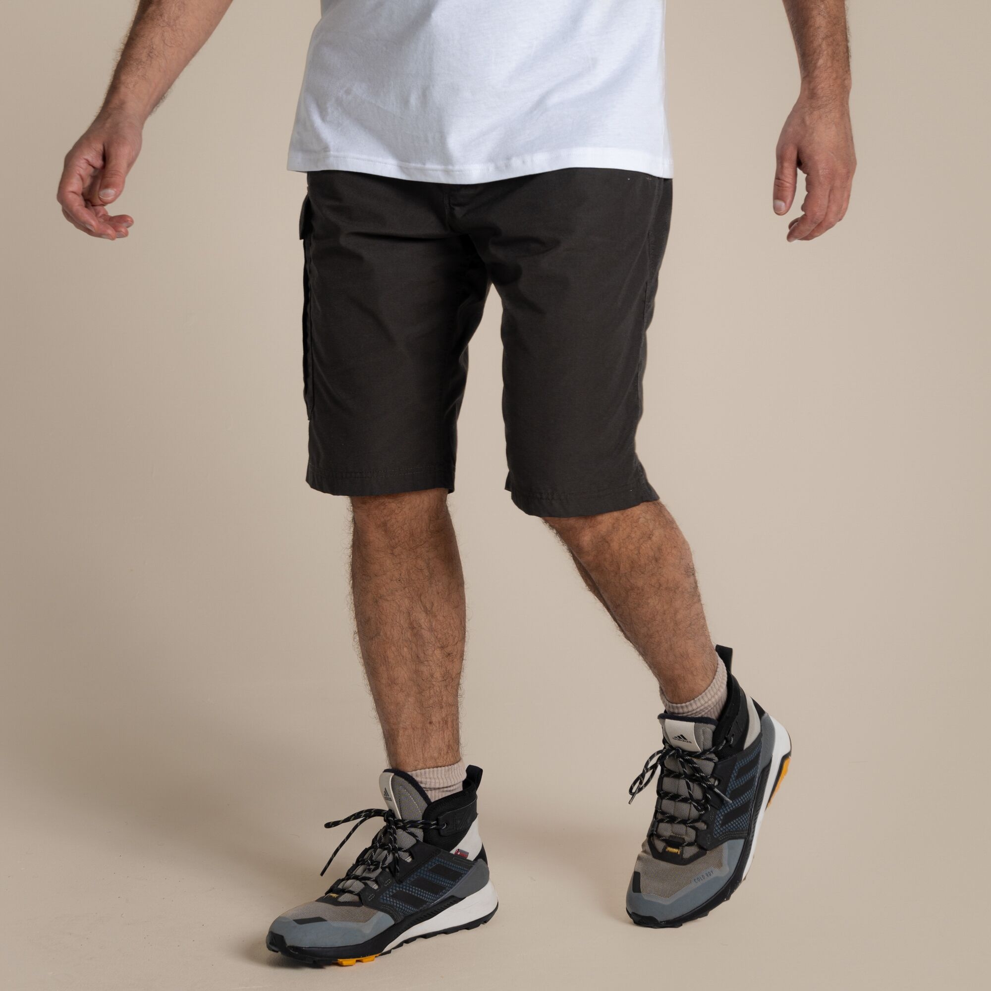 Craghoppers Men's Kiwi Long Shorts - Grey Size 32