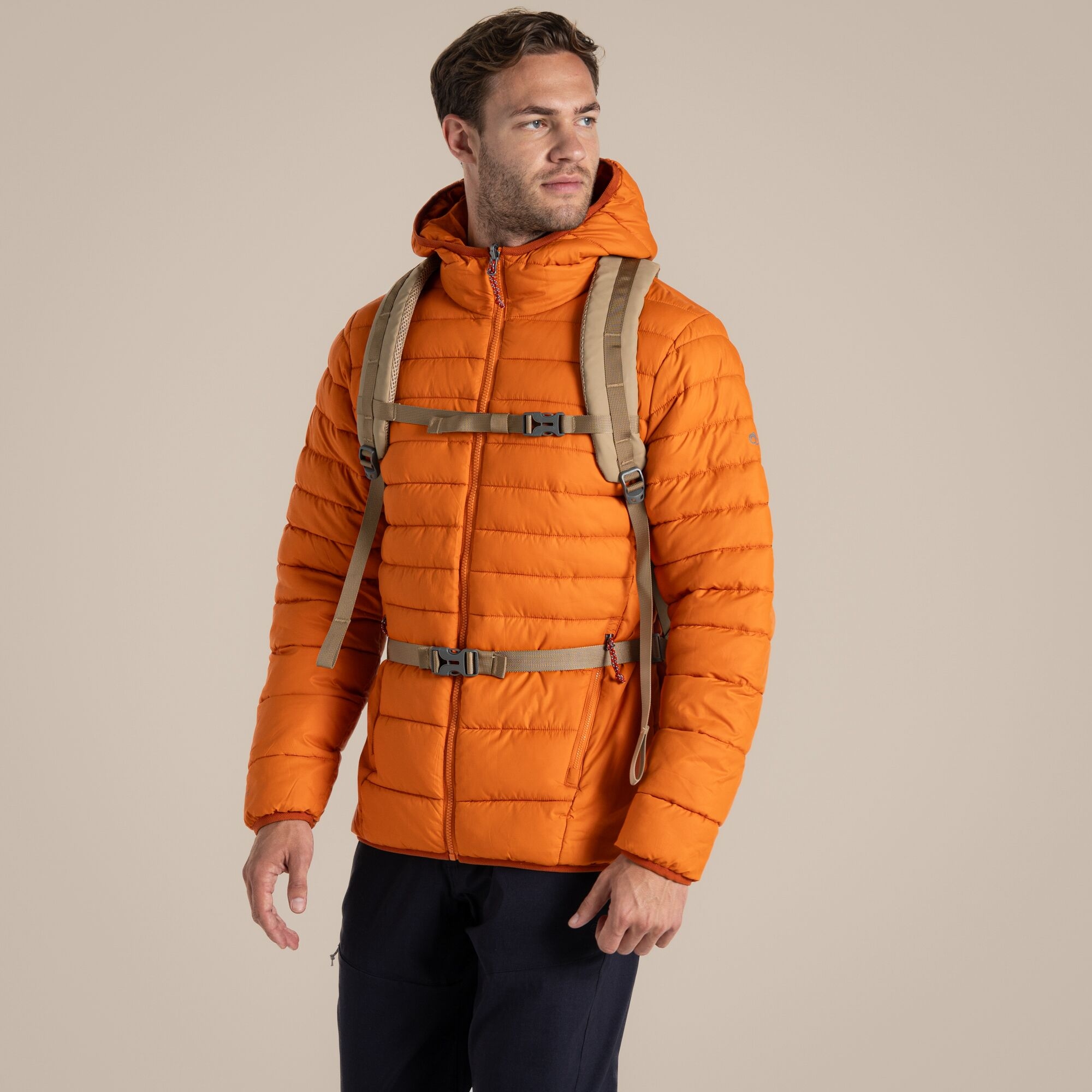Craghoppers Compresslite Ix Hooded Insulating Jacket Size: Xl Men's Orange