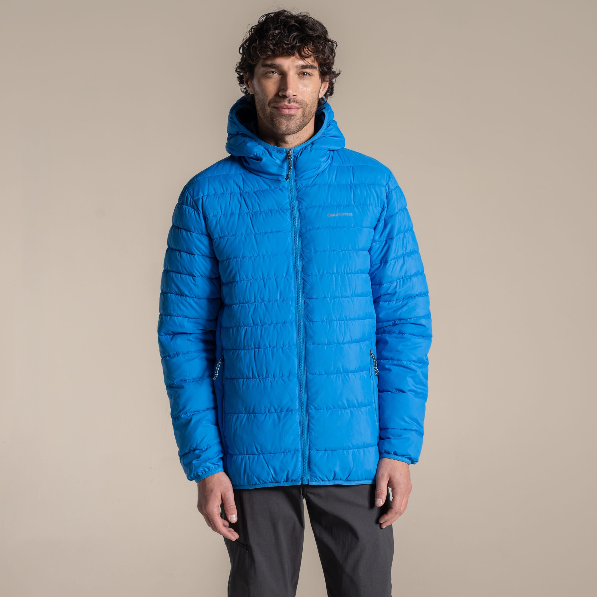 Craghoppers Compresslite Ix Hooded Insulating Jacket Size: L Men's Blue