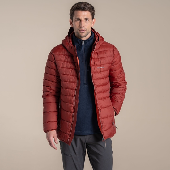 Craghoppers Men's Compresslite IX Hooded Insulating Jacket Red Jasper