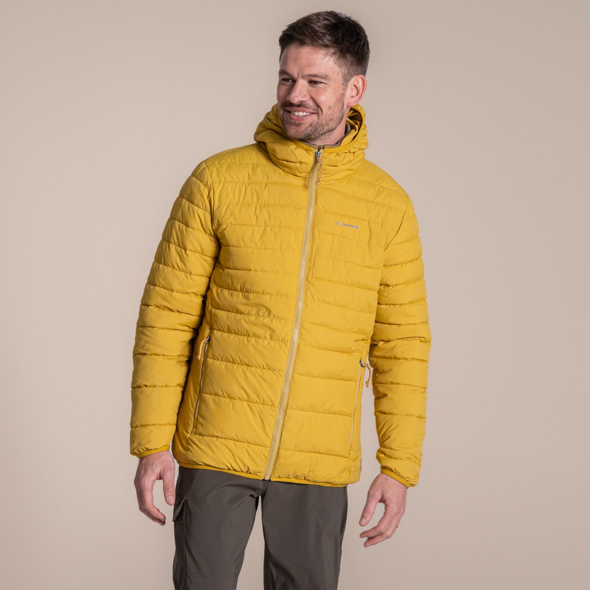 Craghoppers Men's Compresslite Ix Hooded Insulating Jacket - Yellow Large