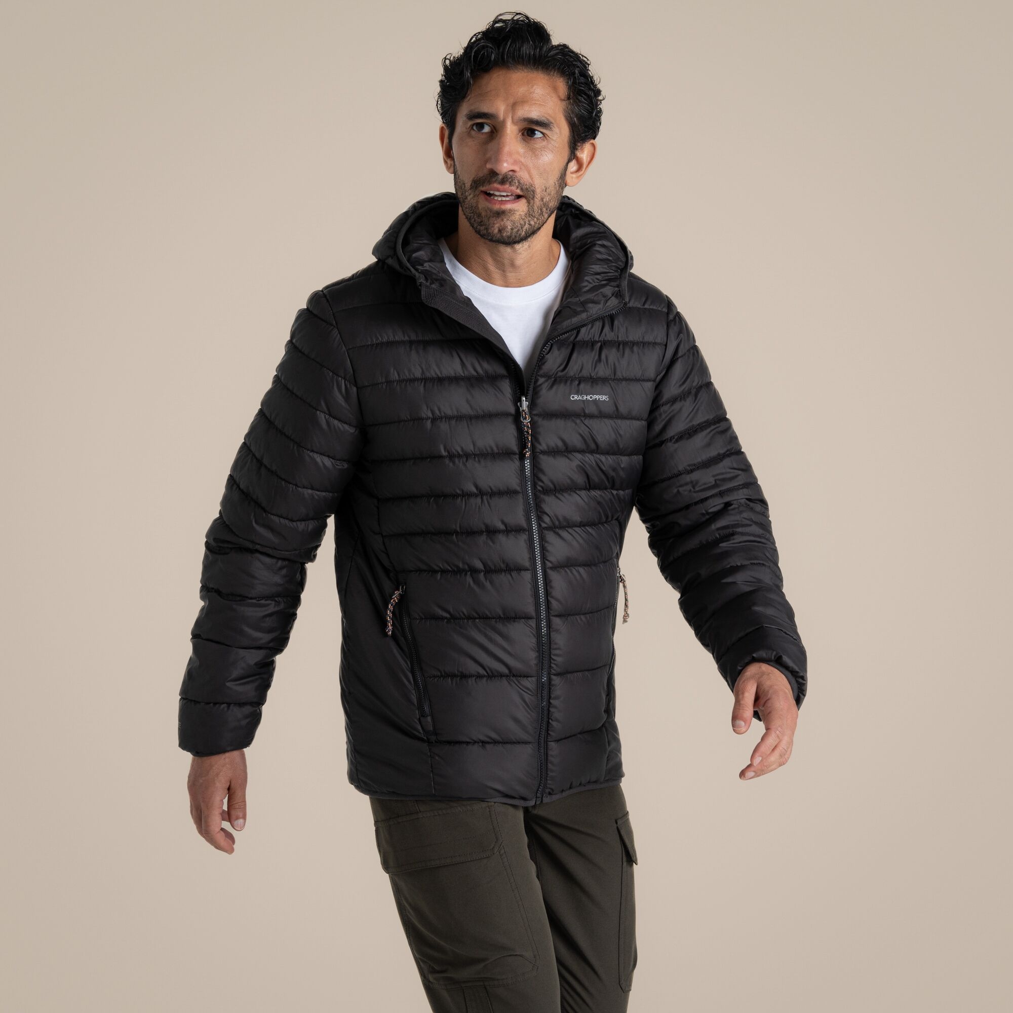 Craghoppers Compresslite Ix Hooded Insulating Jacket Size: Xxl Men's Black