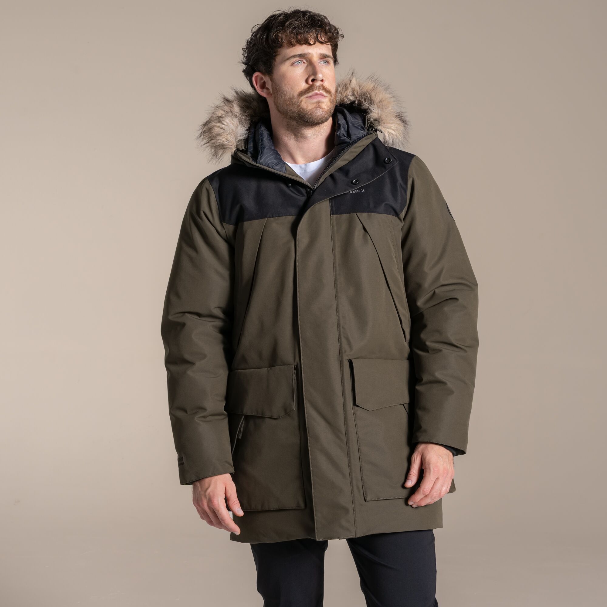 Craghoppers Waterproof Bishorn Iv Jacket Size: Xl Men's Green