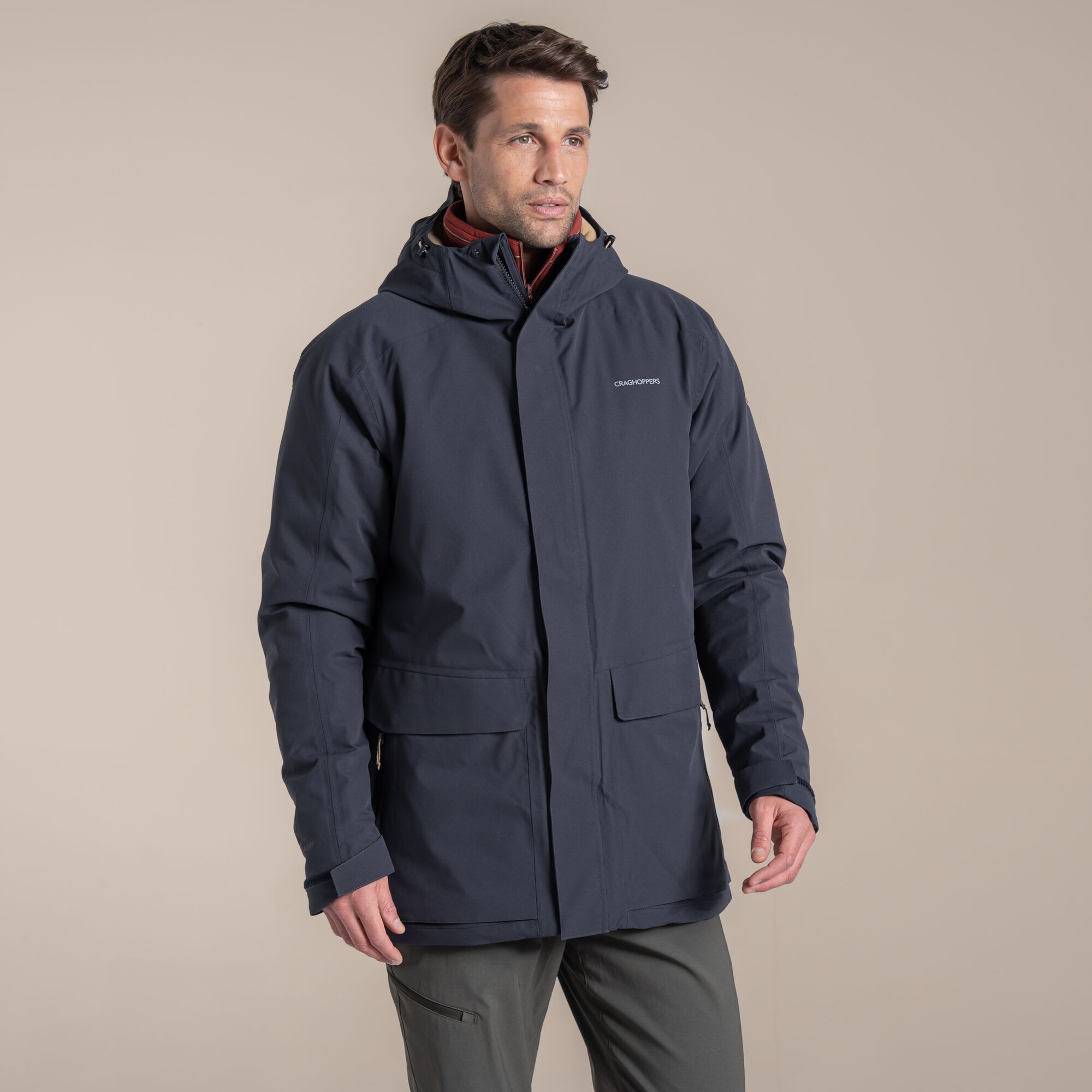 Craghoppers Men's Winter Waterproof Lorton Ii Thermic Jacket - Grey Small