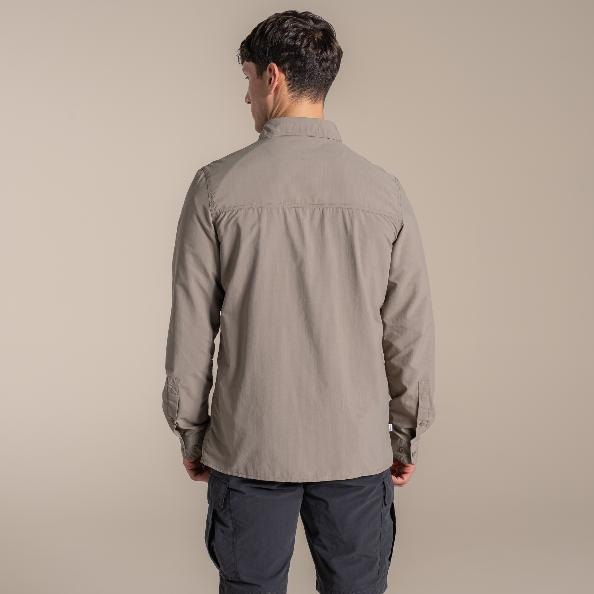 Craghoppers Men's Stone Nosilife Loukkos Long Sleeved Shirt In | : Medium - Image 3