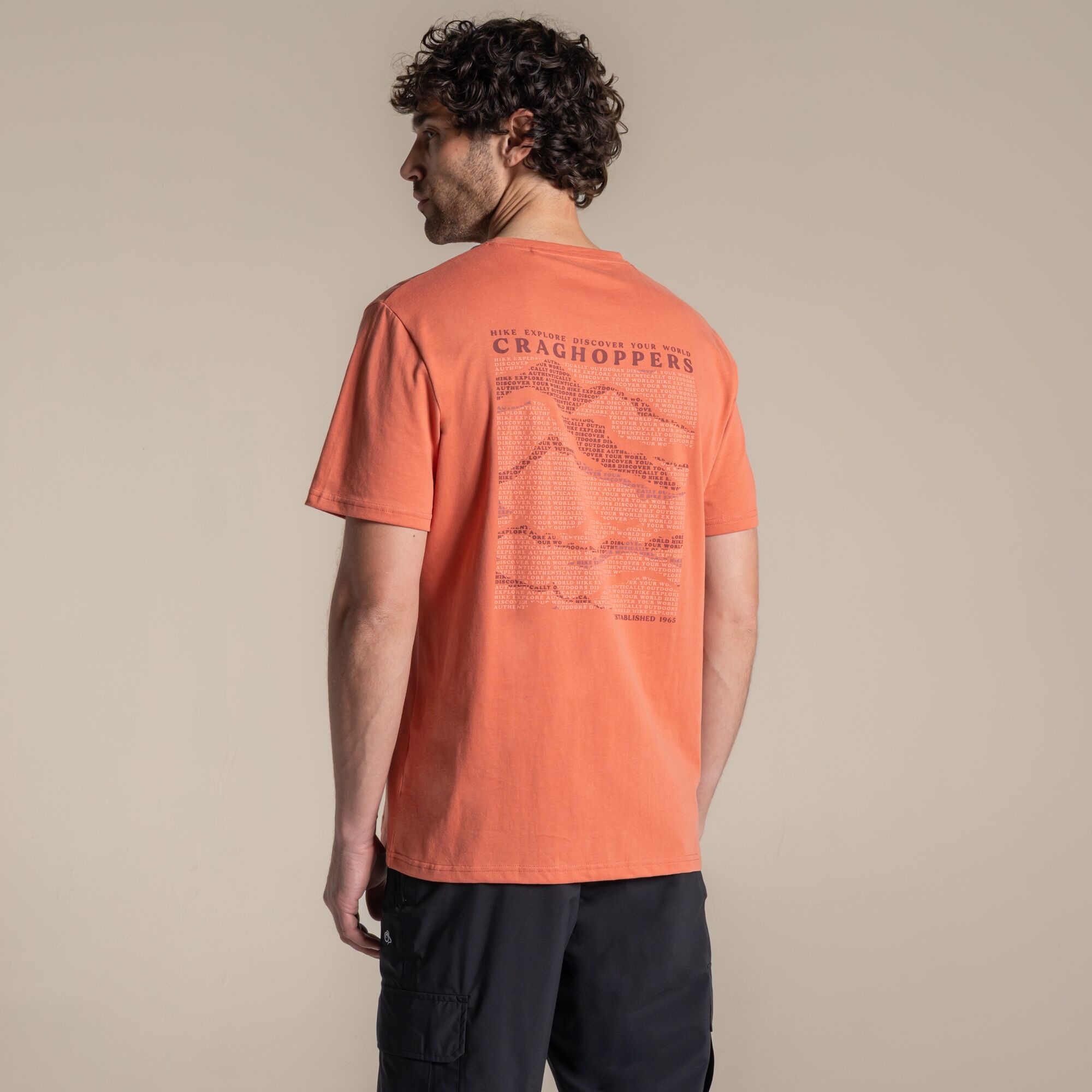 Craghoppers Men's Lucent Ii Short Sleeved T-Shirt - Orange Medium