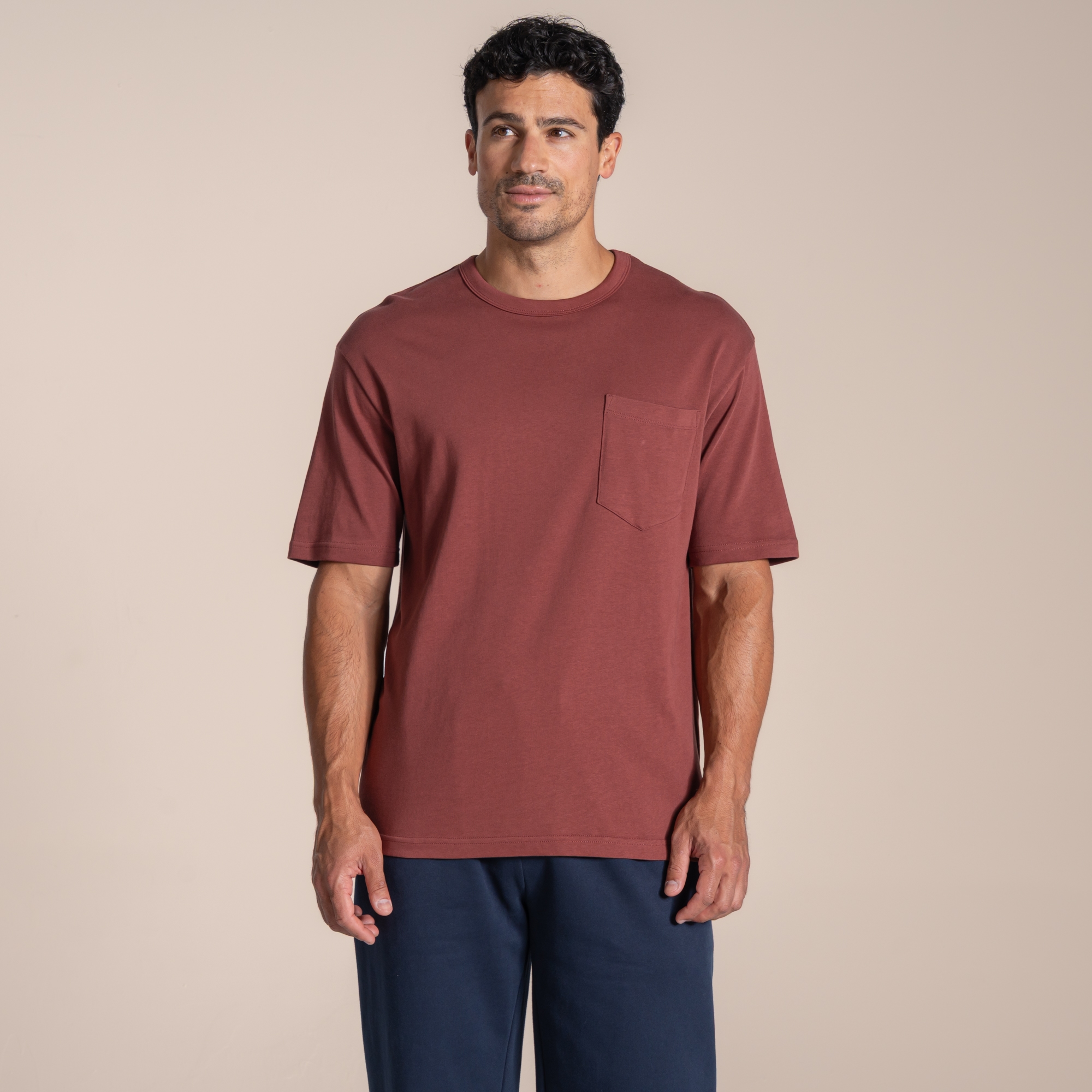 Craghoppers Men's Elements Short Sleeved T-Shirt - Brown Small