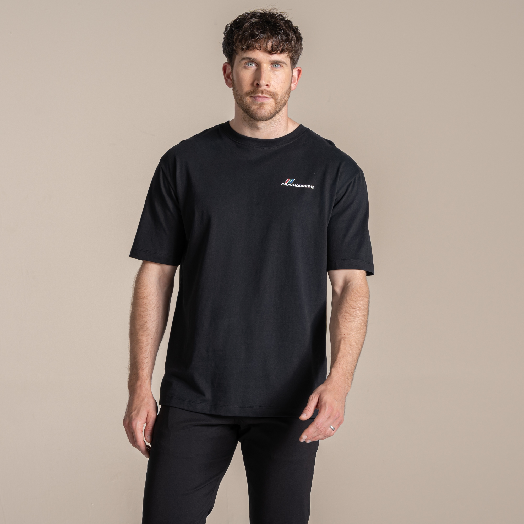 Craghoppers Men's Lucent Iii Short Sleeved T-Shirt - Black Large