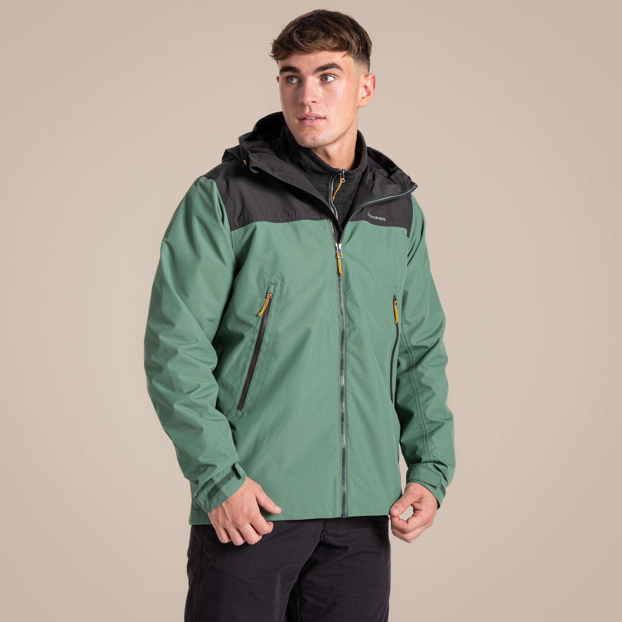 Craghoppers Waterproof Vanth Jacket Size: Xxl Men's Green