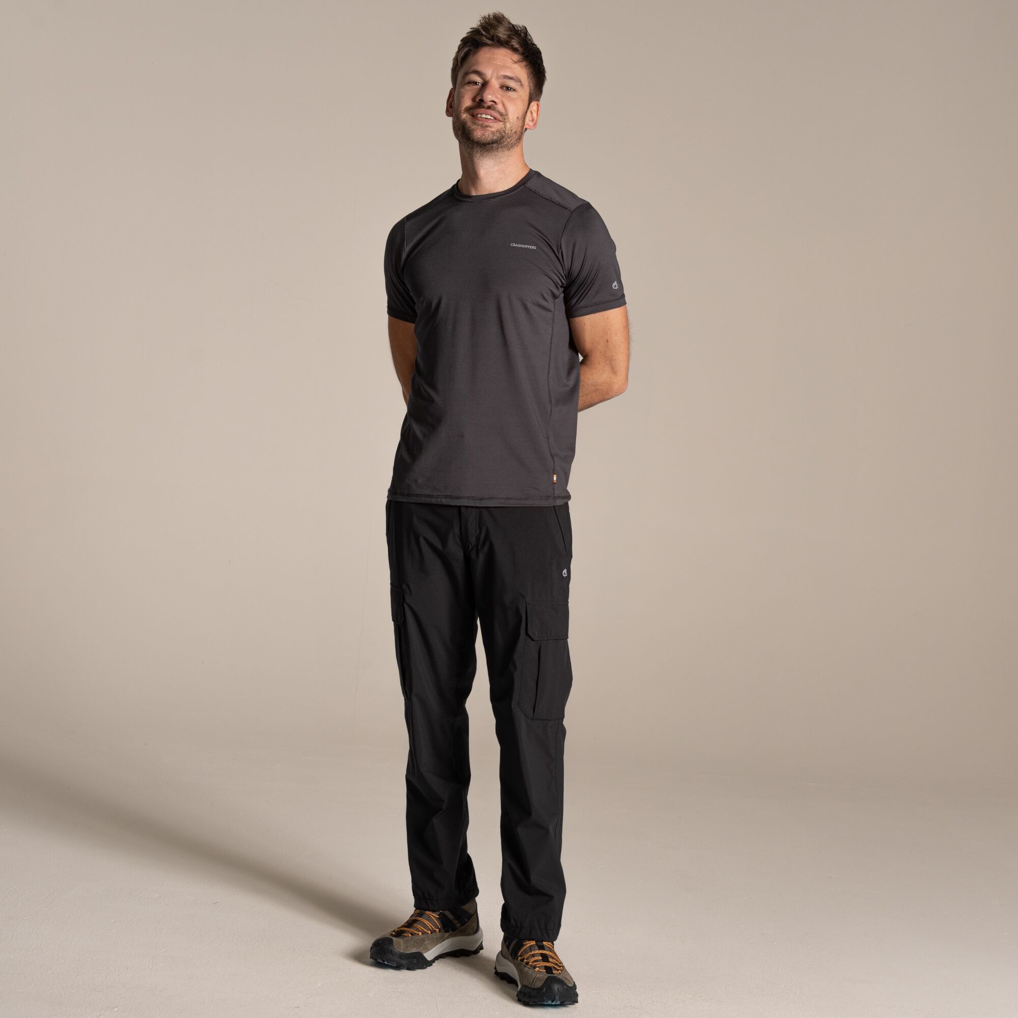 Craghoppers Men's Waterproof Indus Cargo Trousers - Black 38R