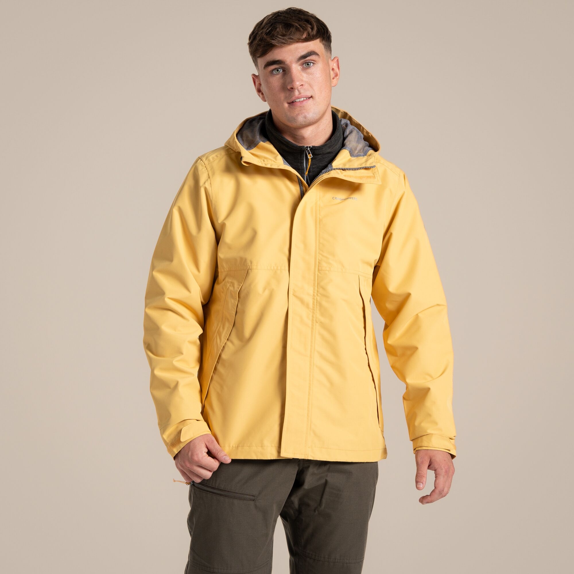Craghoppers Waterproof Ossus Jacket Size: Xs Men's Yellow