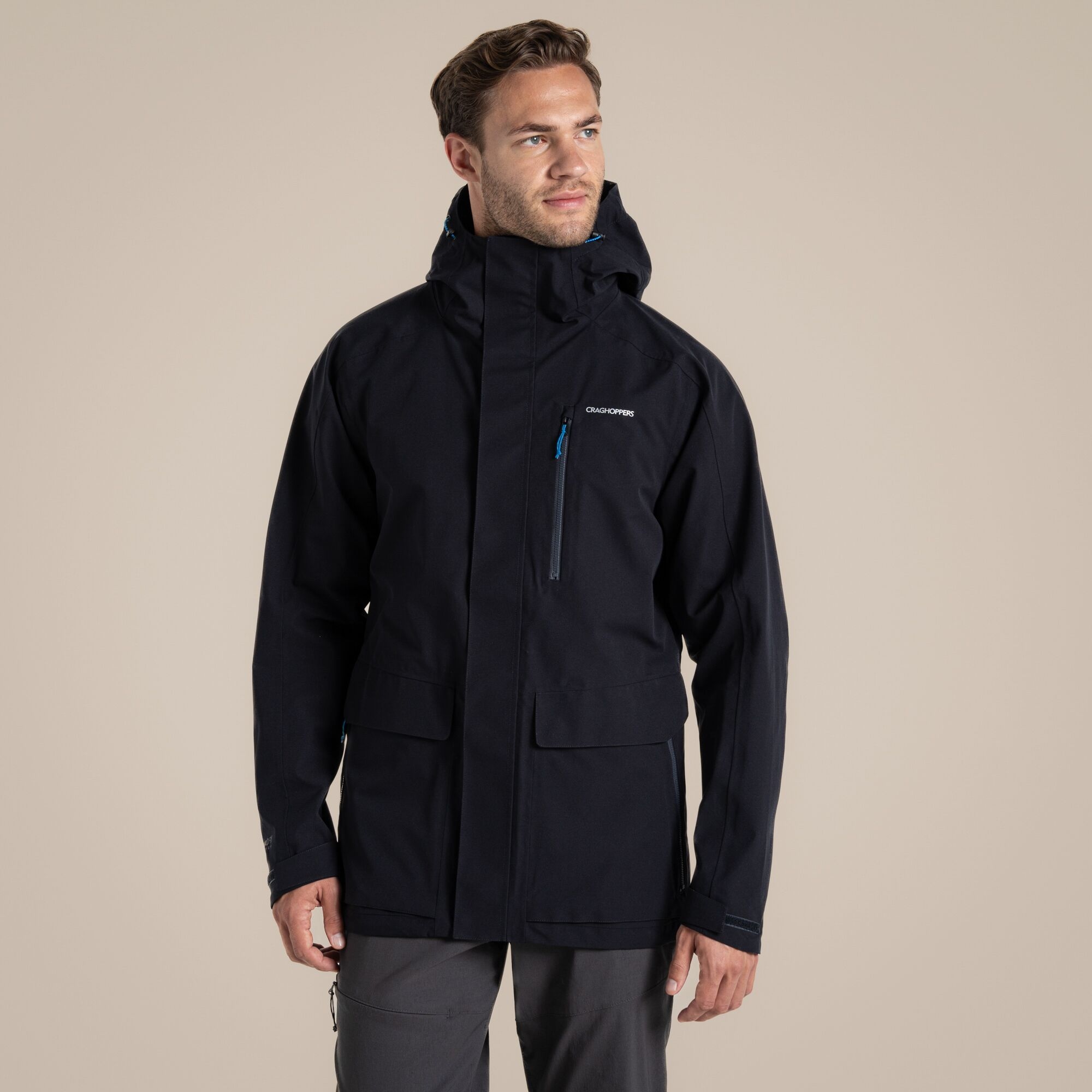 Craghoppers Mens Lorton Ii Waterproof Walking Walking Jacket 2XL Blue - Image 5