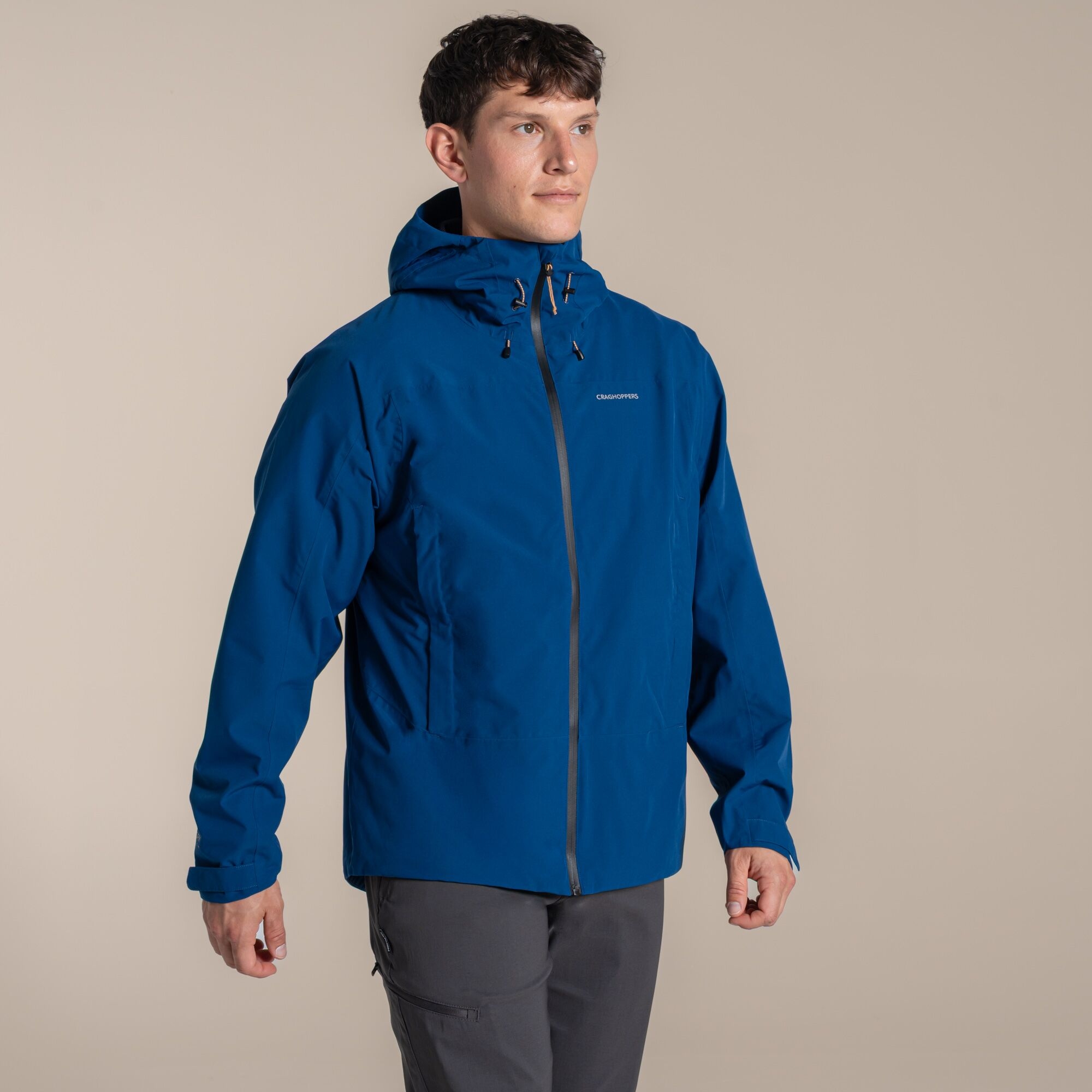Craghoppers Waterproof Ponsa Jacket Size: L Men's Blue