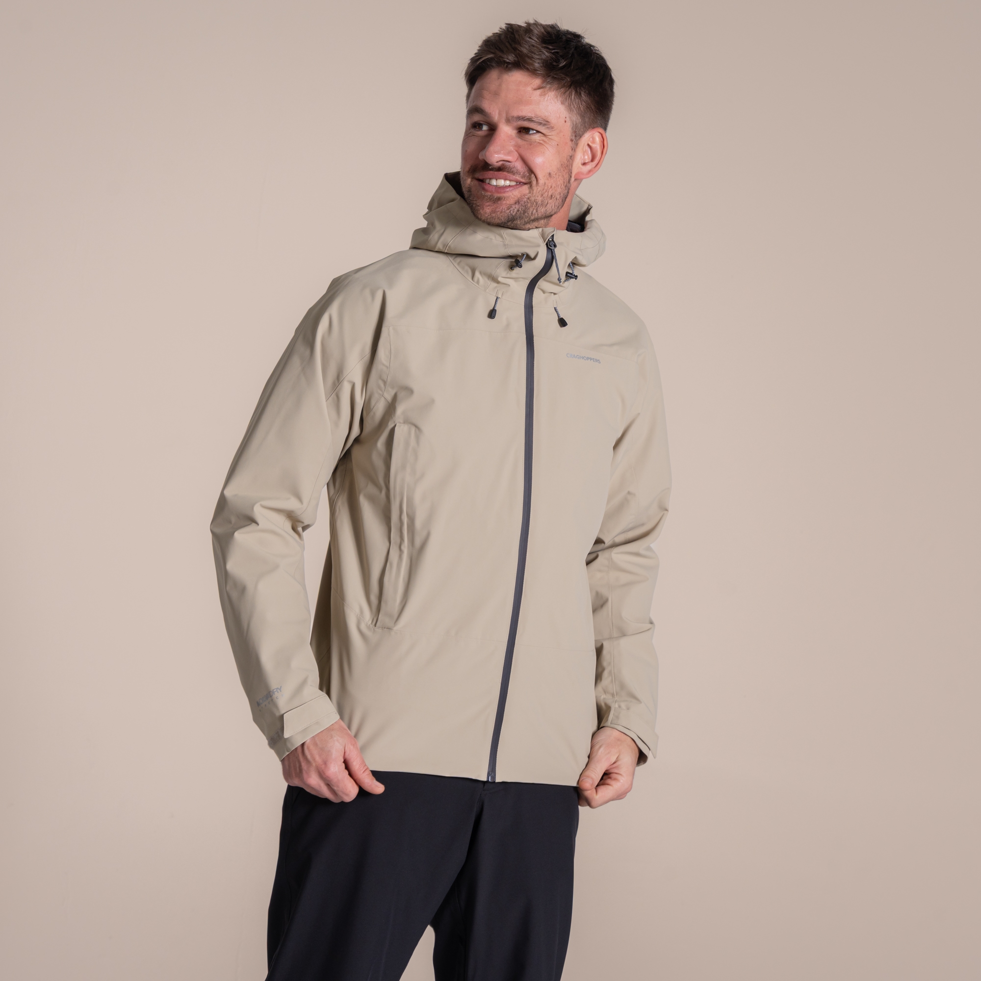 Craghoppers Men's Beige Ponsa Waterproof Shell Jacket In | : Extra Large - Image 3