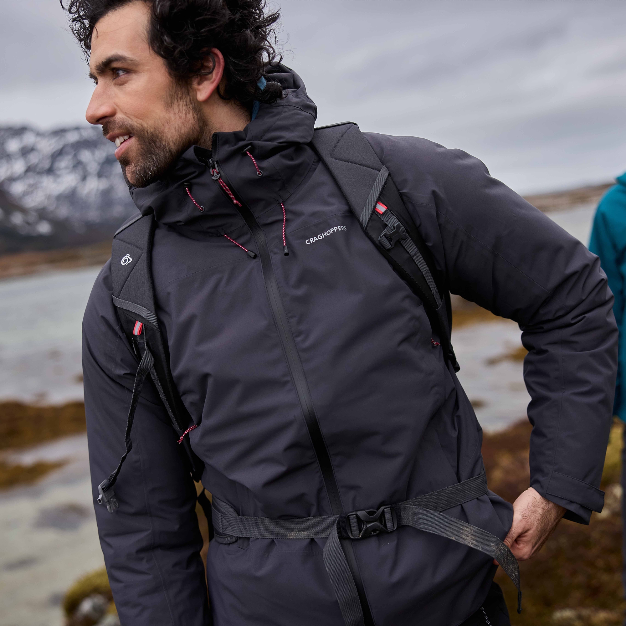 Craghoppers Mens Ponsa Jacket Waterproof Hiking Breathable Walking Coat - Image 4