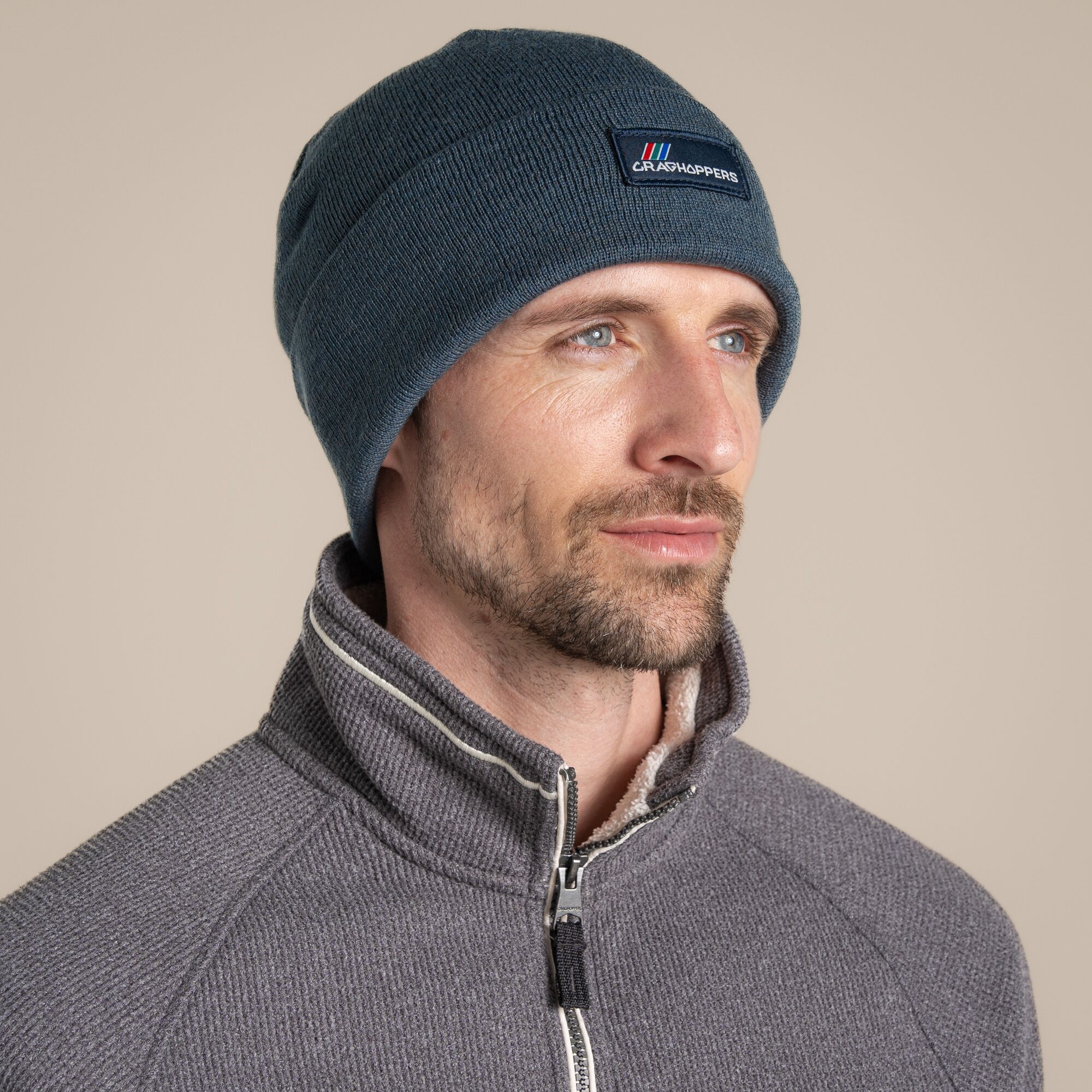 Craghoppers Unisex Mid Navy Archive Ii Beanie In Medium - Image 2