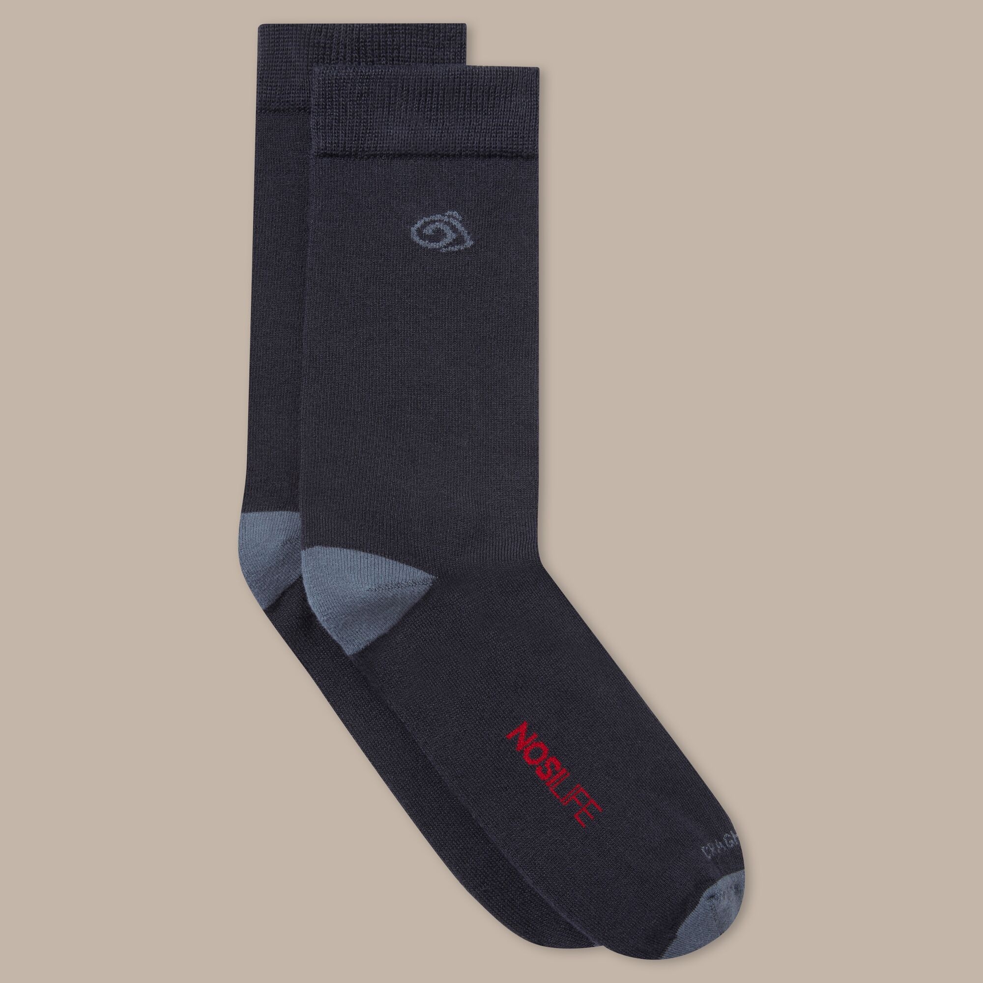 Craghoppers Nosilife Travel Single Pack Socks - Navy UK6-8