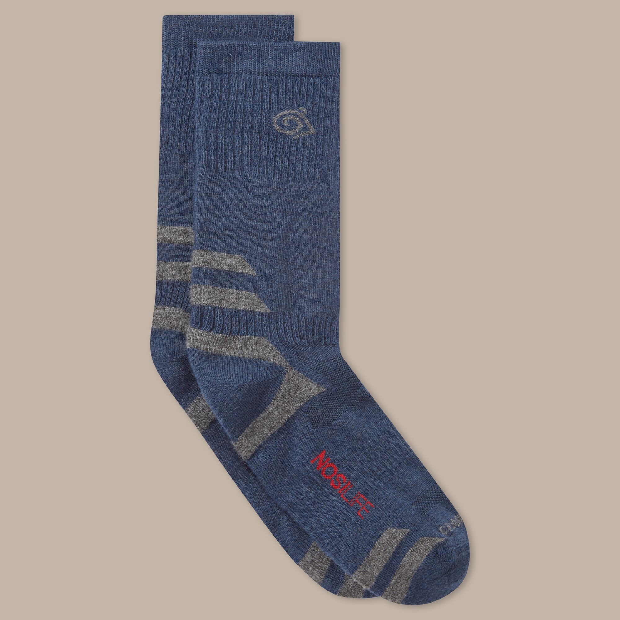 Craghoppers Nosilife Adventure Wool Socks - Navy UK6-8
