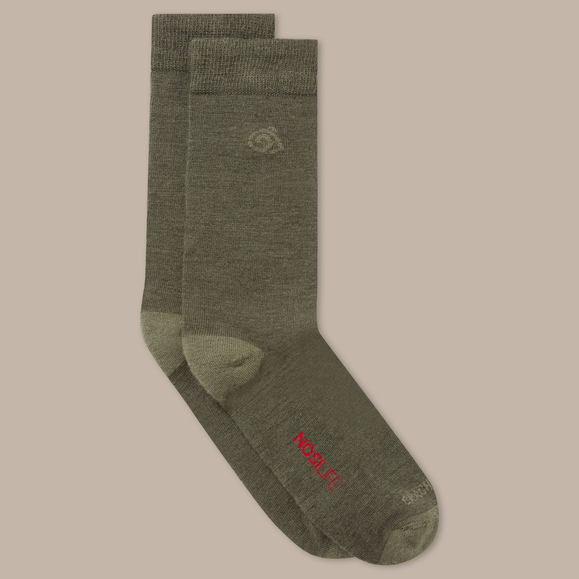 Craghoppers  Nosilife Wool Lightweight Travel Socks - Woodlandgrn - UK6-8 - Image 3