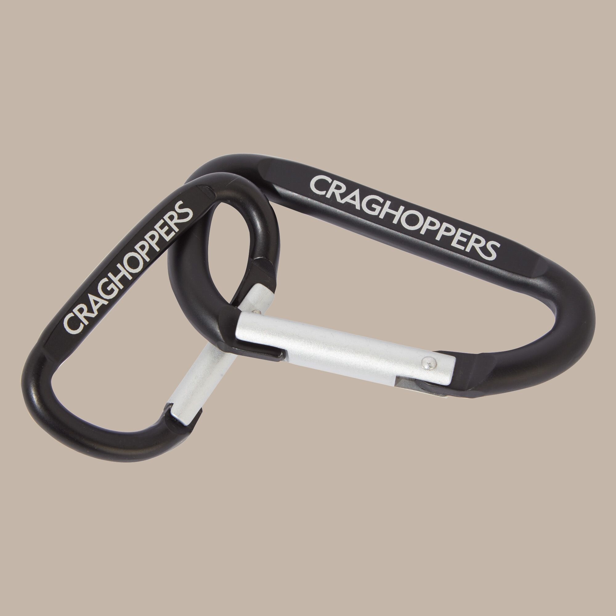 Craghoppers Karibiners (Set of 2) Black, Size: Single