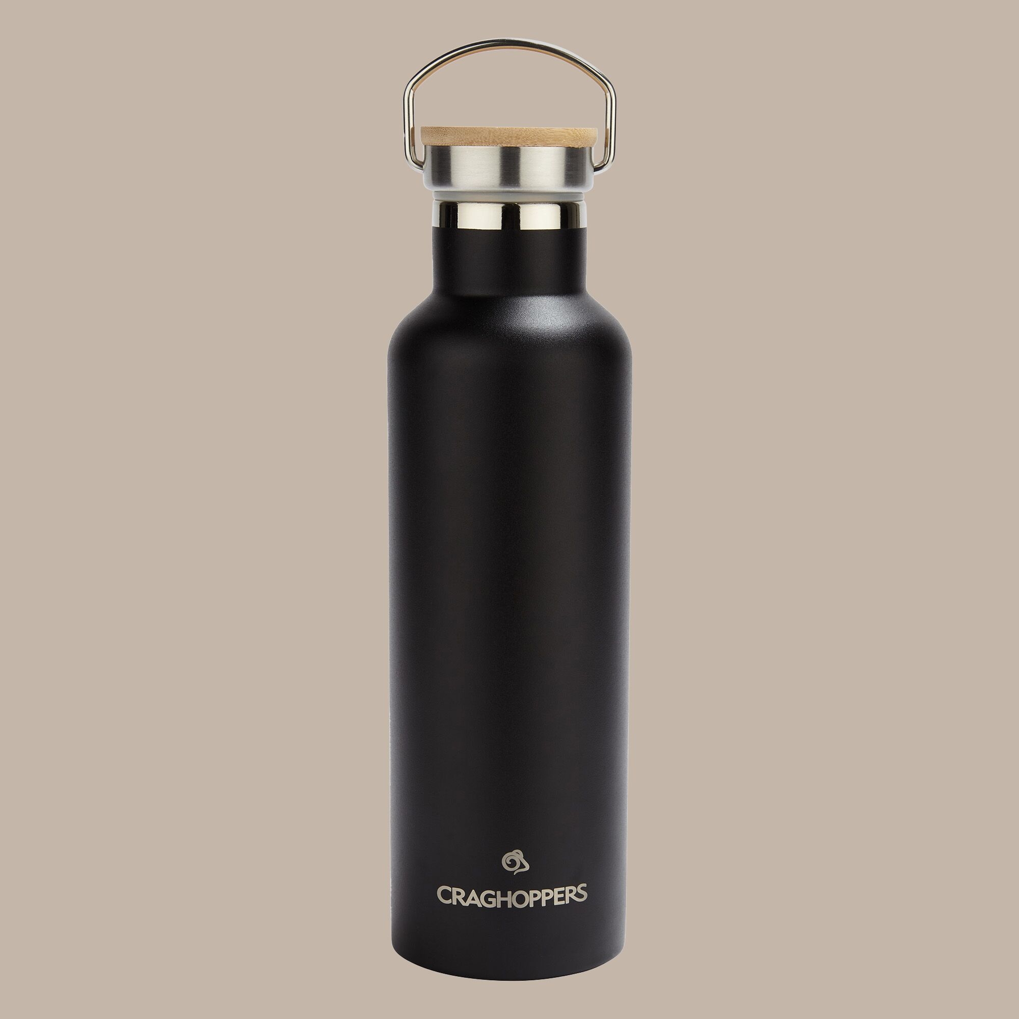 Craghoppers Insulated Water Bottle Size: Single Unisex Black