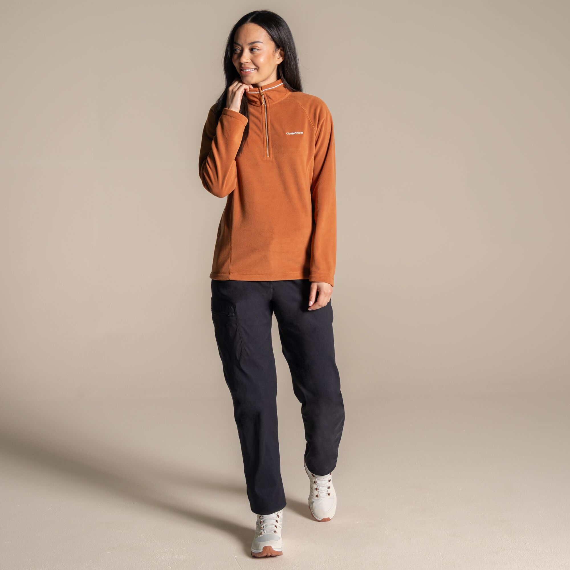 Craghoppers Women's Brown Miska Vi Half Zip Fleece - Image 4