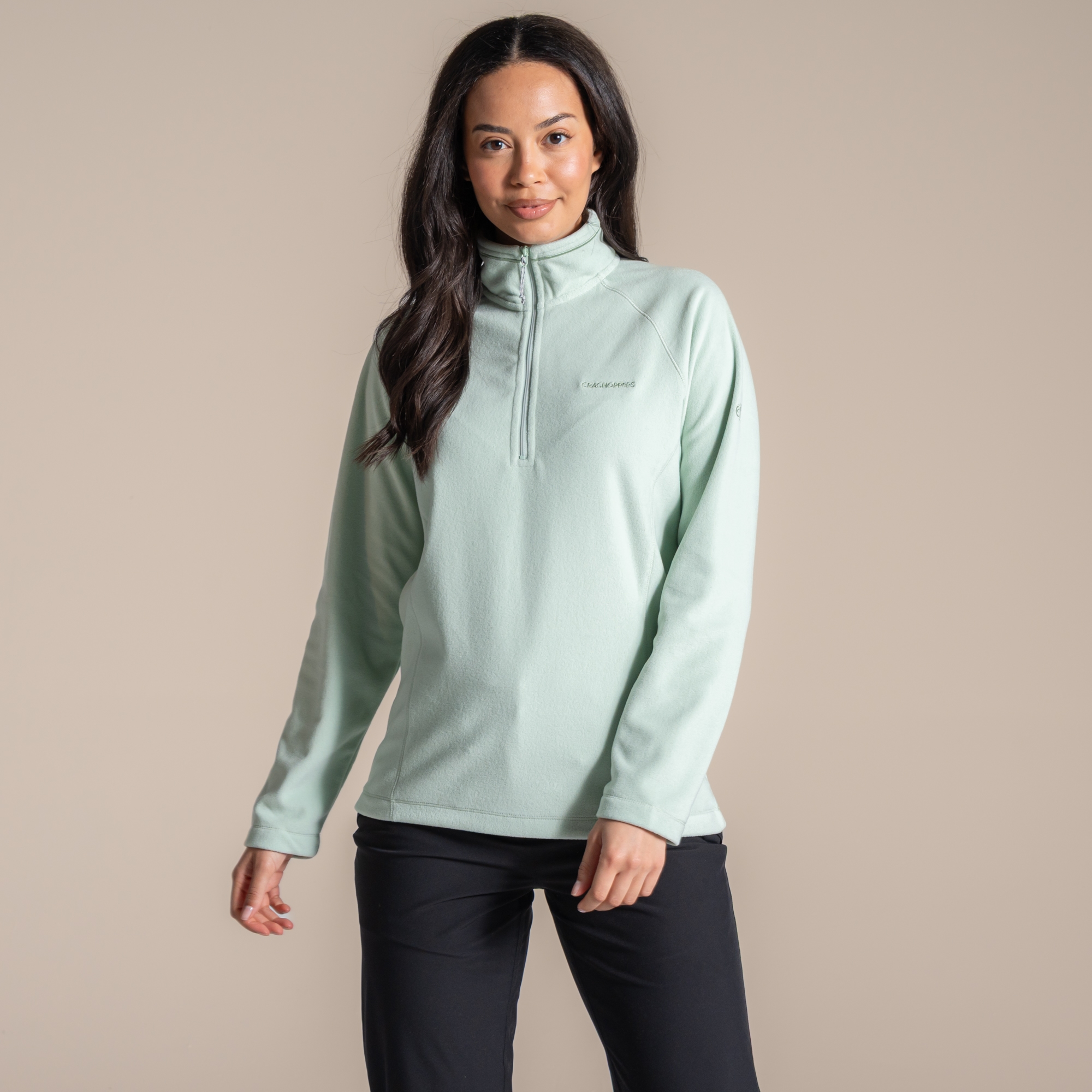 Craghoppers Women's Mint Miska Lightweight Insulating Half-Zip Fleece In Size 16 - Image 3