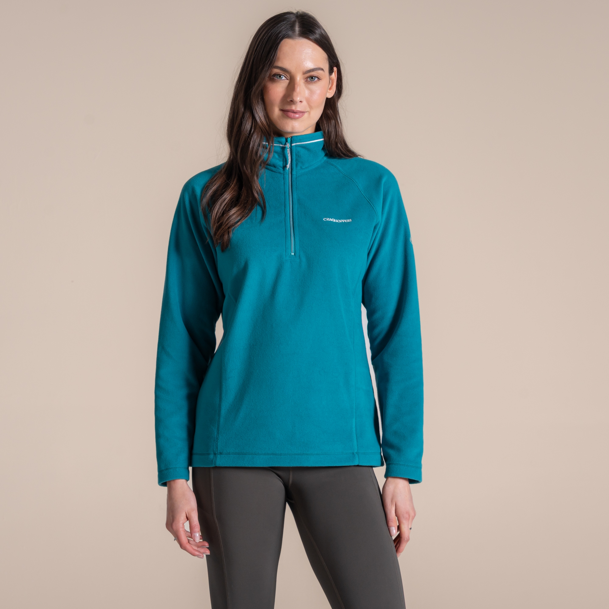 Craghoppers (8, Empress Teal) Womens Miska Vi Half Zip Warm Winter Pullover Fleece - Image 3