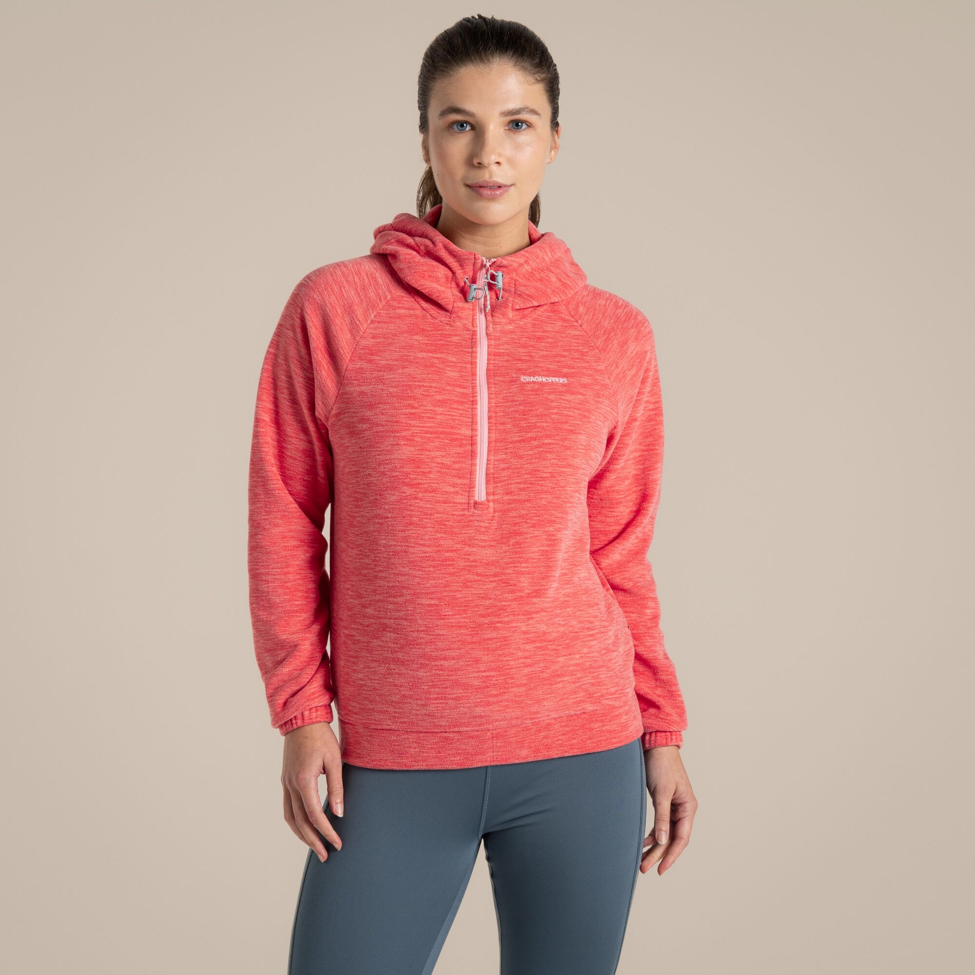 Craghoppers Women's Esk Hooded Fleece - Pink Size 18